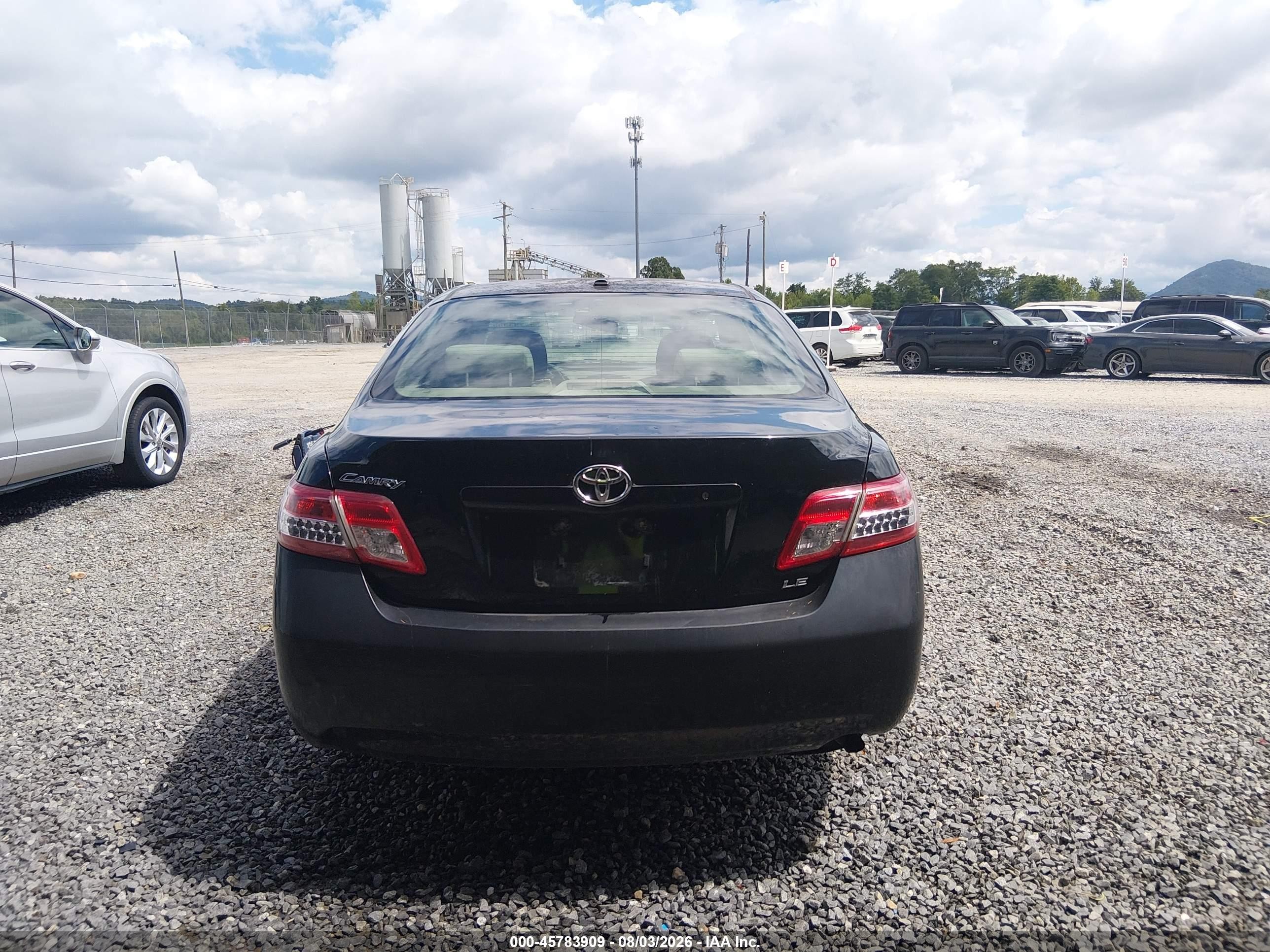 2011 Toyota Camry Le Black vin: 4T1BF3EK1BU157563