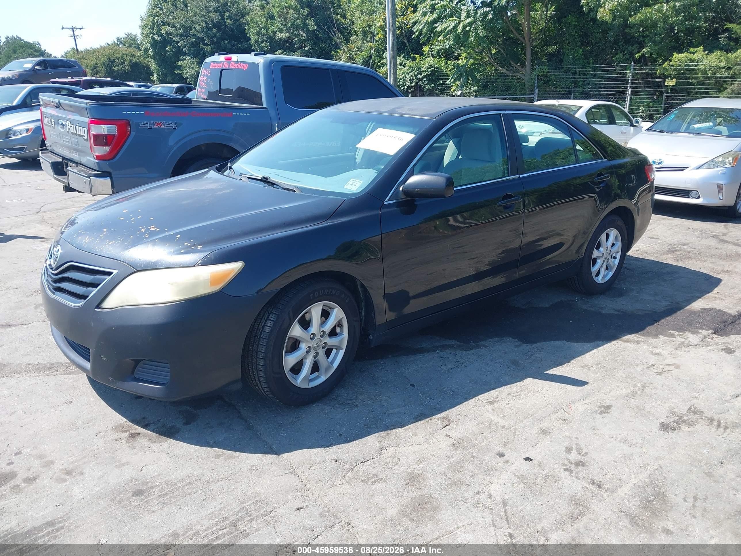 2011 Toyota Camry Le Black vin: 4T1BF3EK1BU168241
