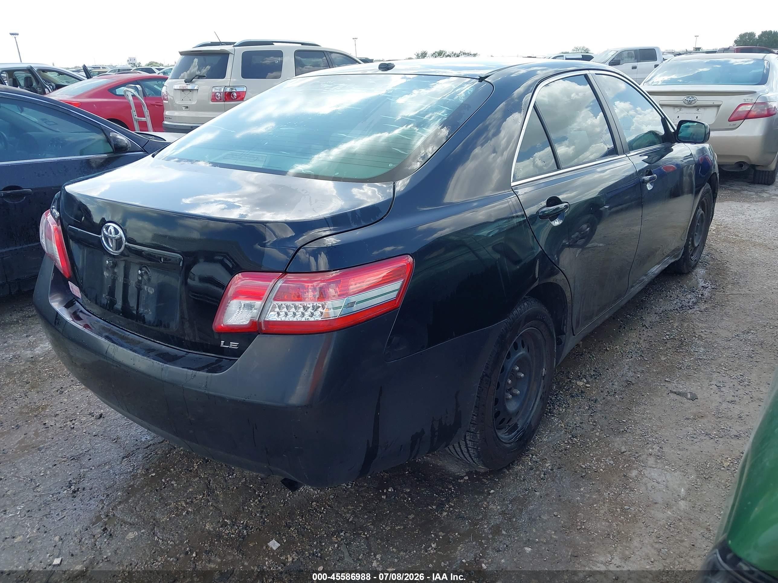 2011 Toyota Camry Le Black vin: 4T1BF3EK1BU181863