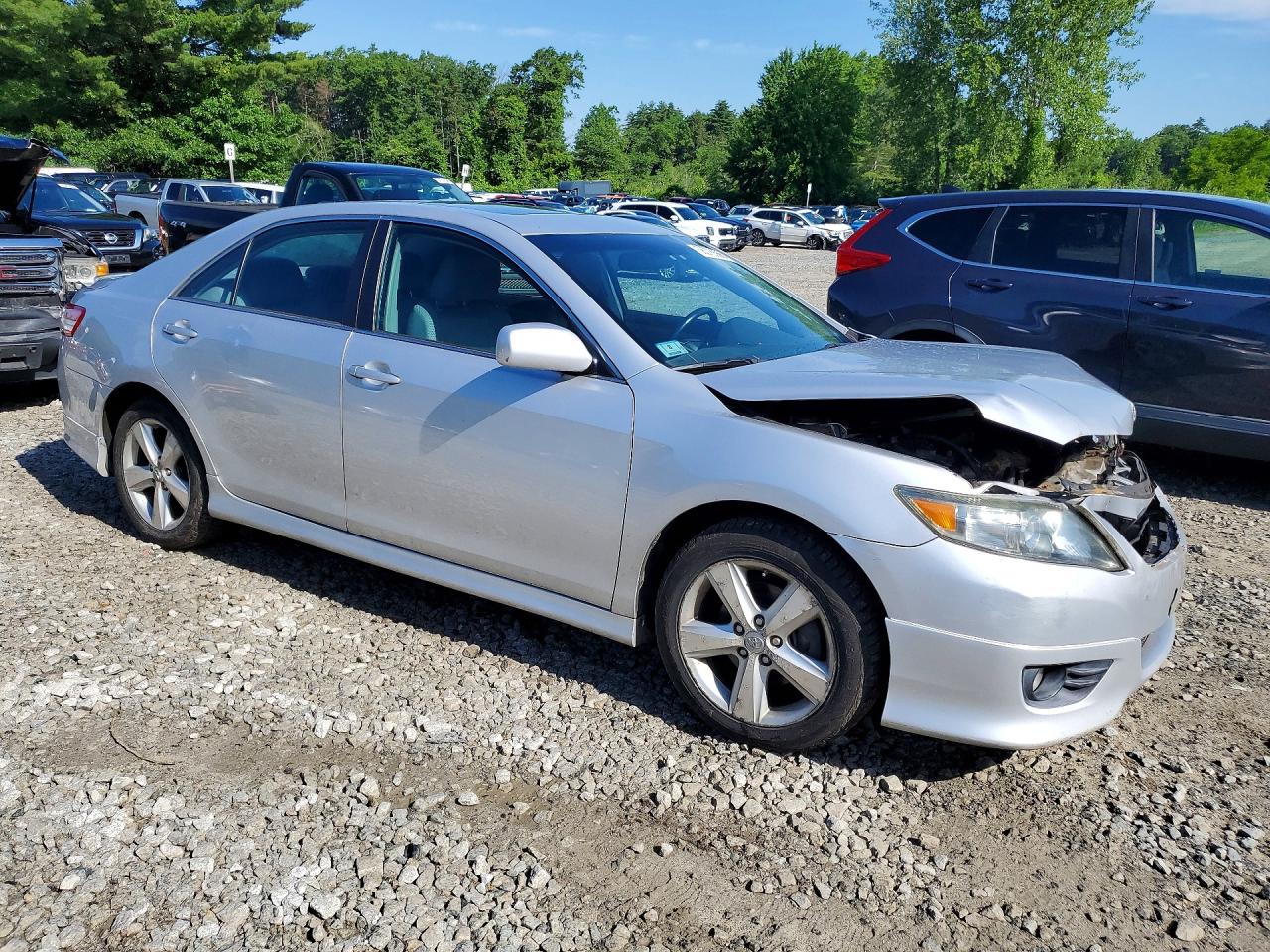 2011 Toyota Camry Se Silver vin: 4T1BF3EK1BU196931