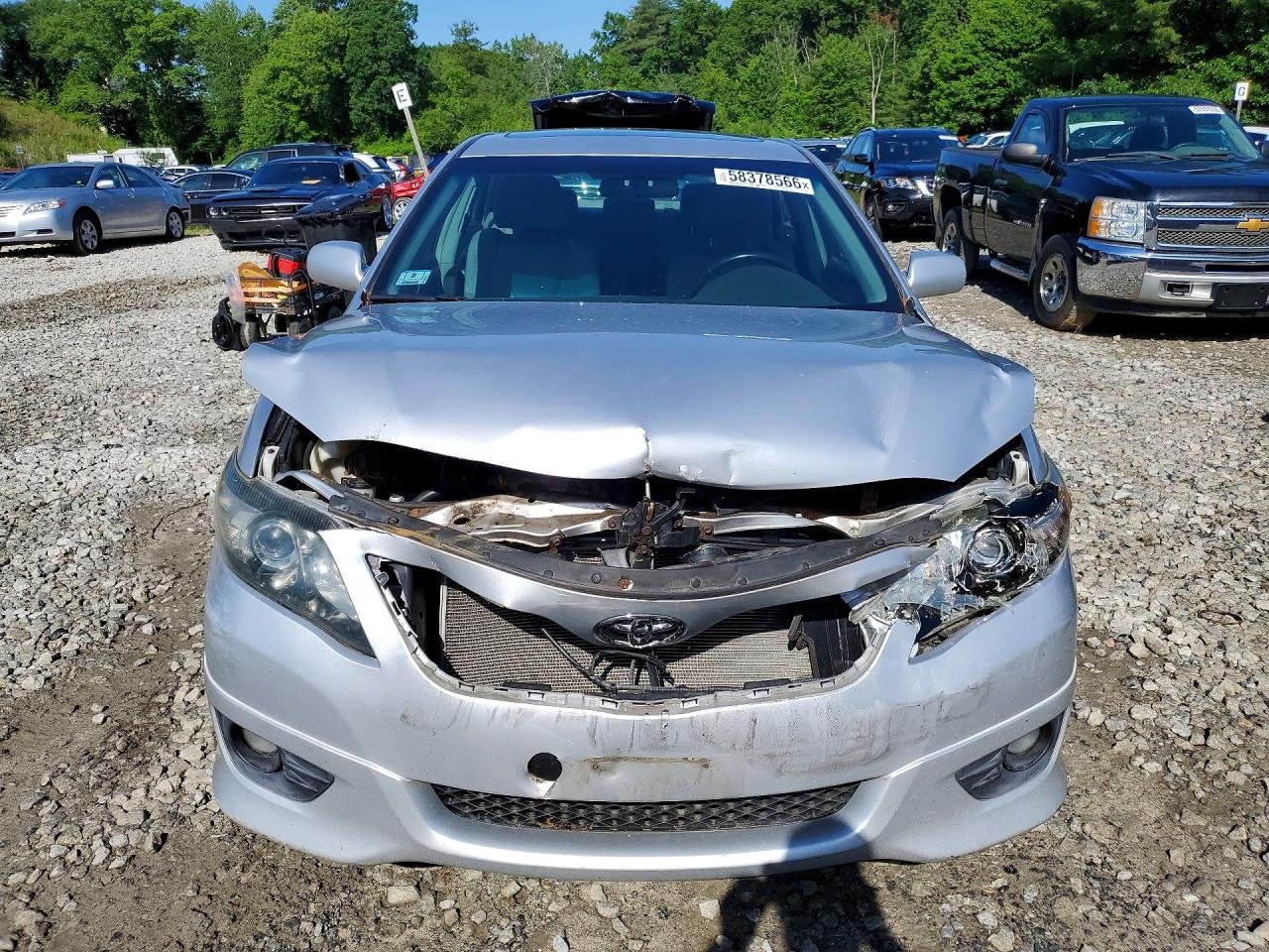 2011 Toyota Camry Se Silver vin: 4T1BF3EK1BU196931