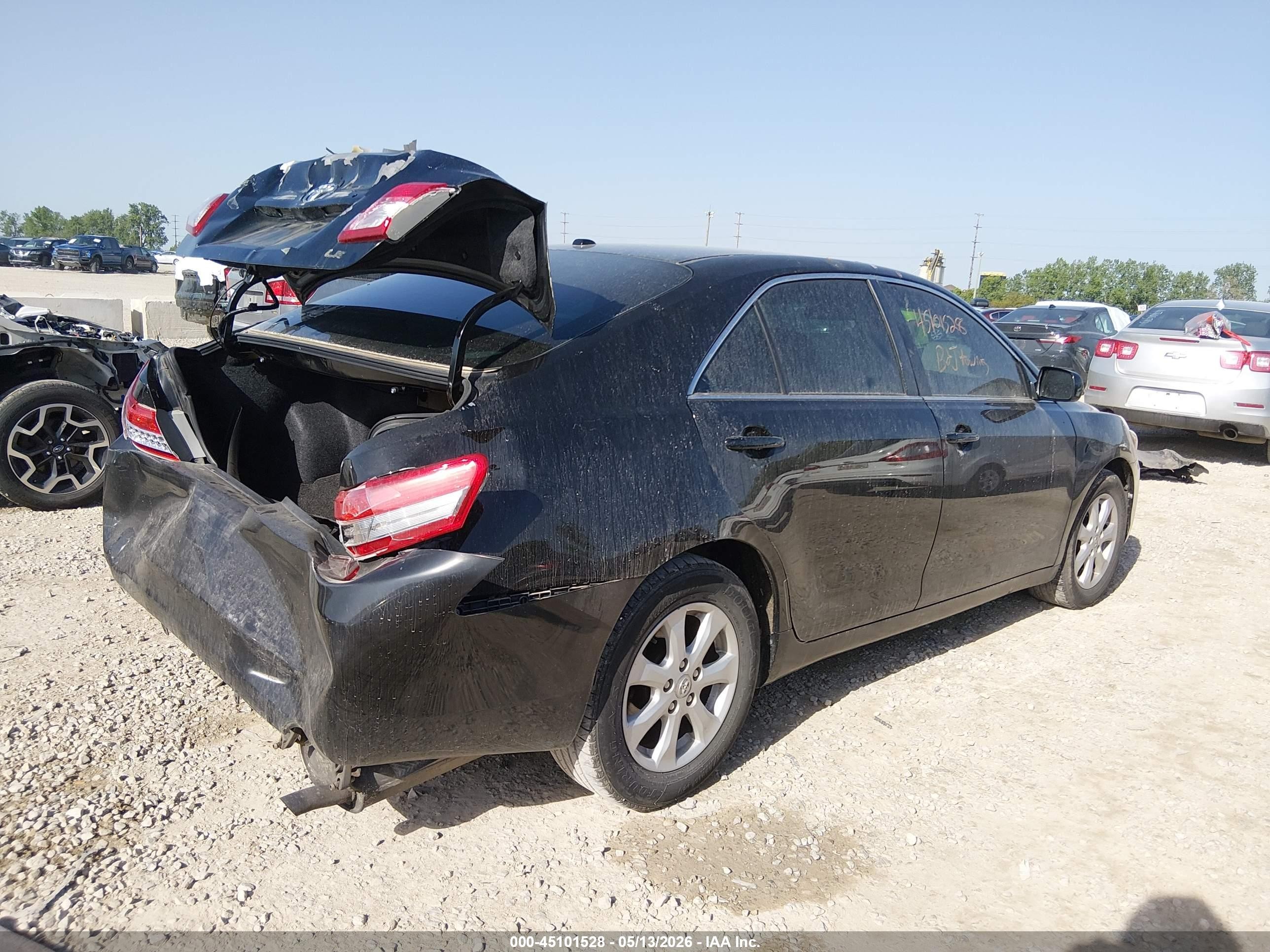 2011 Toyota Camry Le Black vin: 4T1BF3EK1BU200881