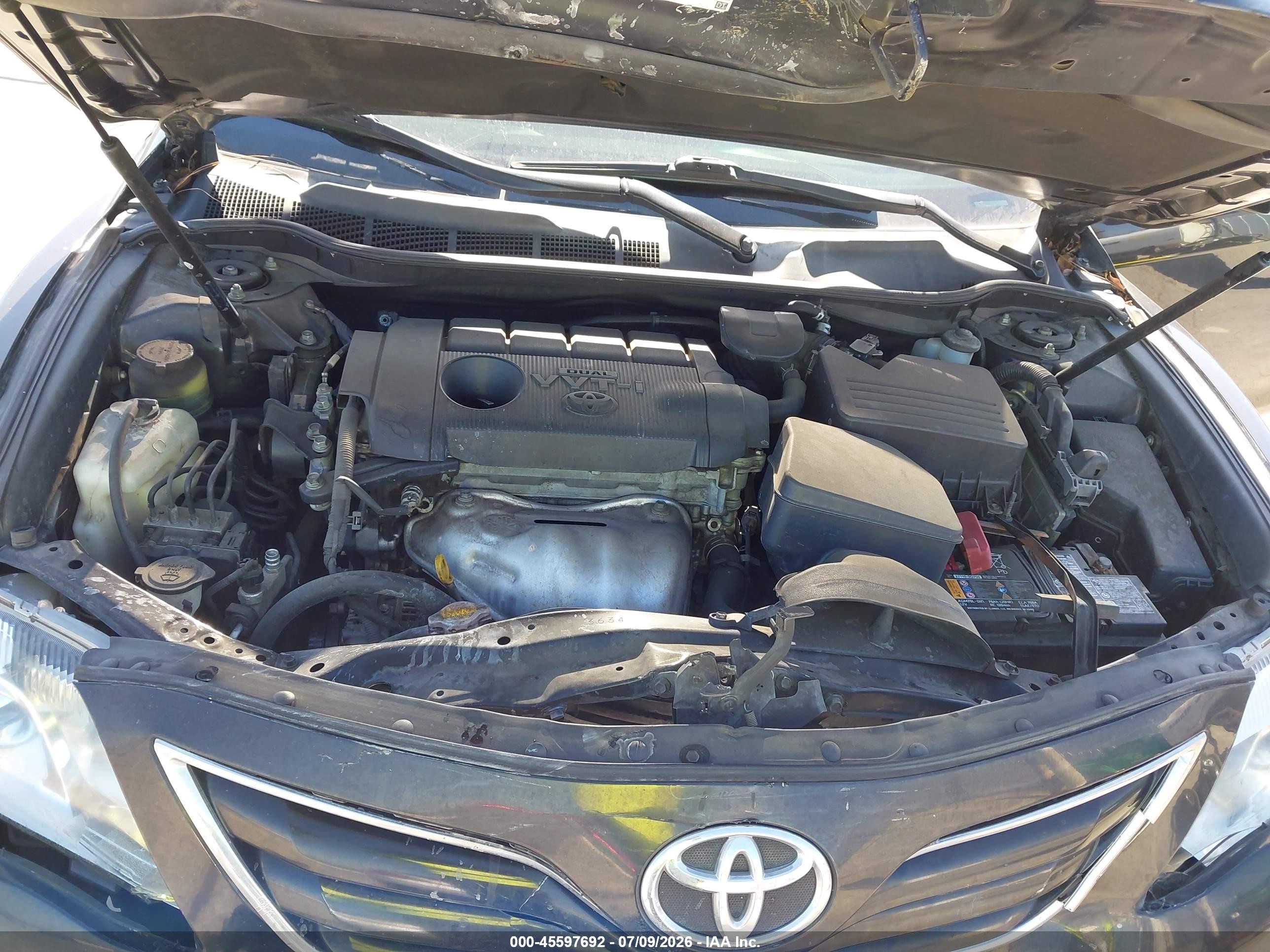 2011 Toyota Camry Le Черный vin: 4T1BF3EK1BU209502