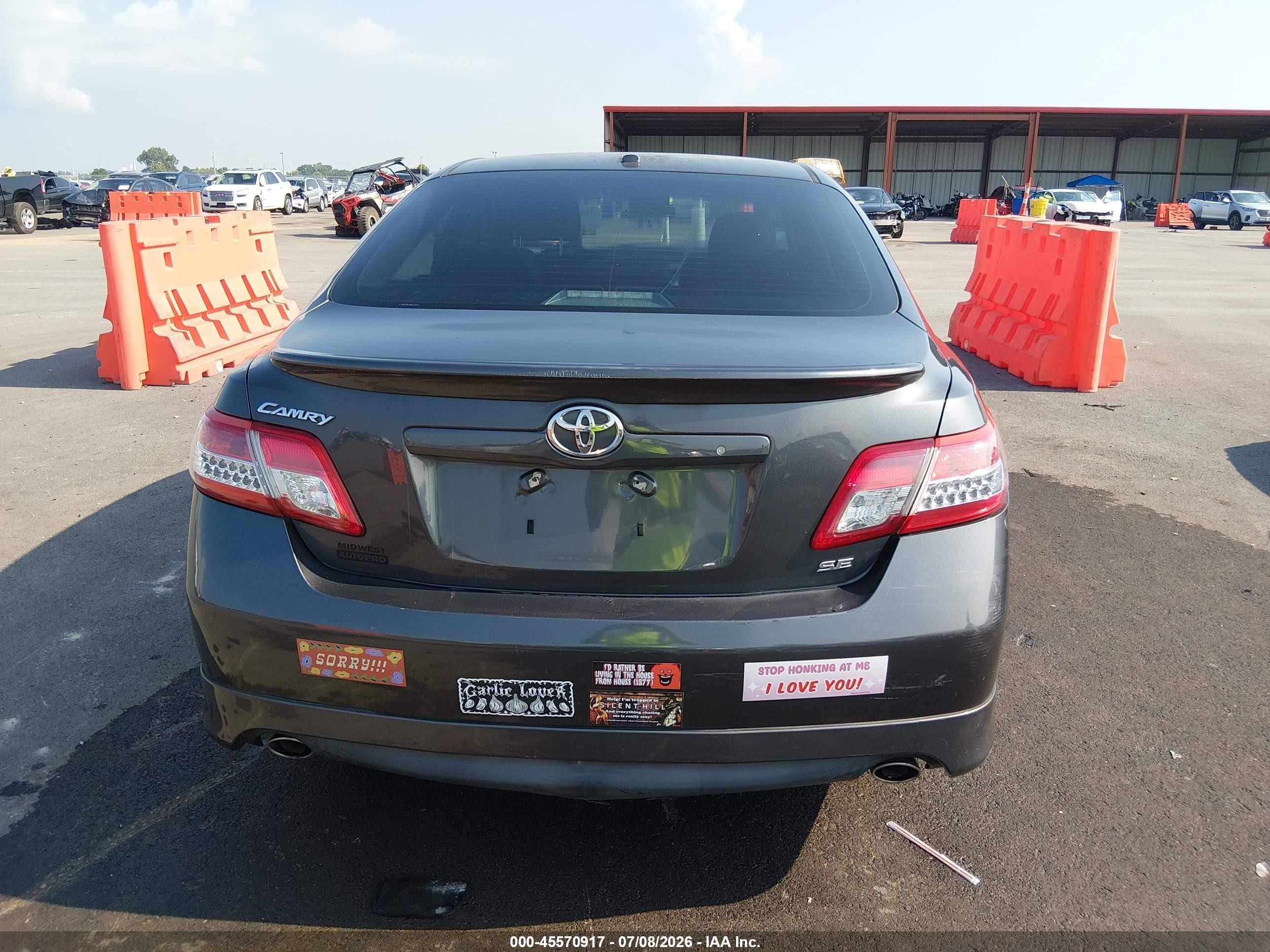 2011 Toyota Camry Se Gray vin: 4T1BF3EK1BU221942