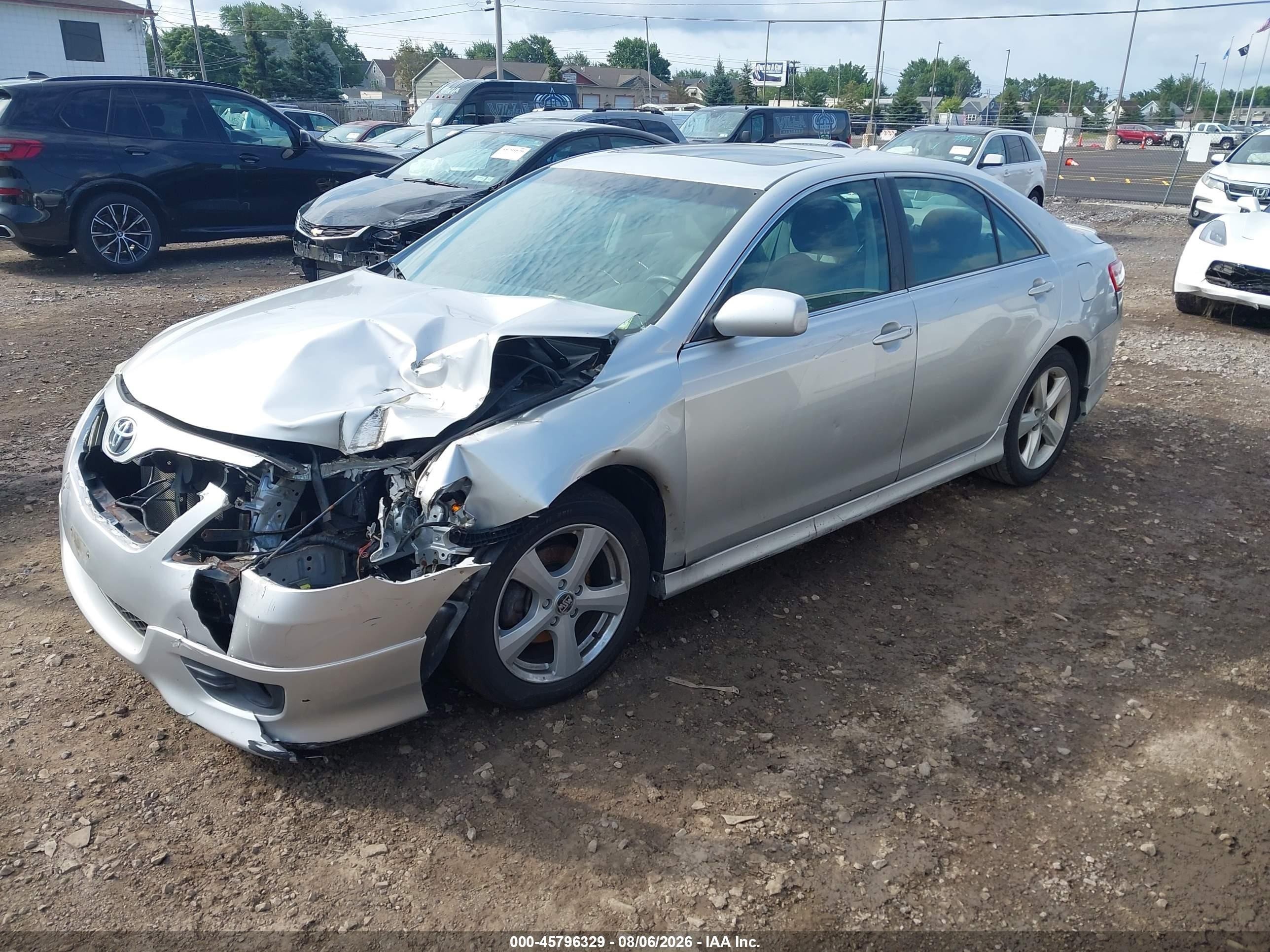 2011 Toyota Camry Se Серебряный vin: 4T1BF3EK1BU668917