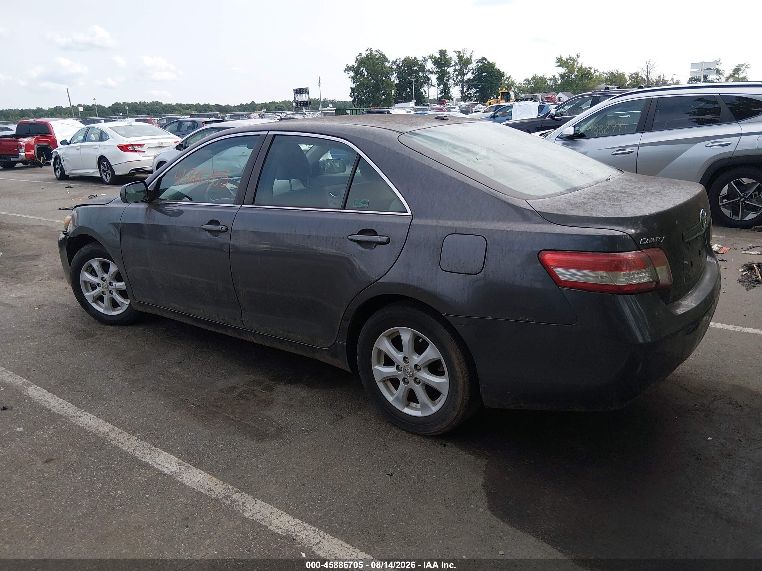 2011 Toyota Camry Le Черный vin: 4T1BF3EK1BU671204