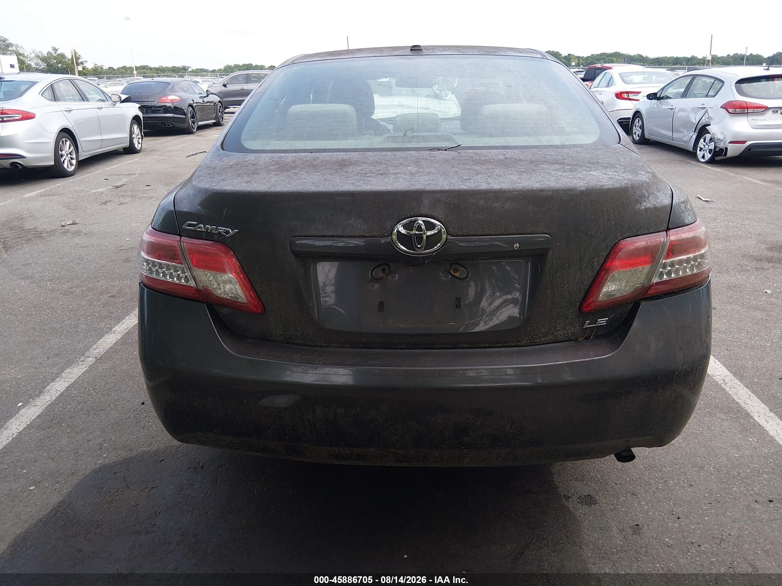 2011 Toyota Camry Le Черный vin: 4T1BF3EK1BU671204