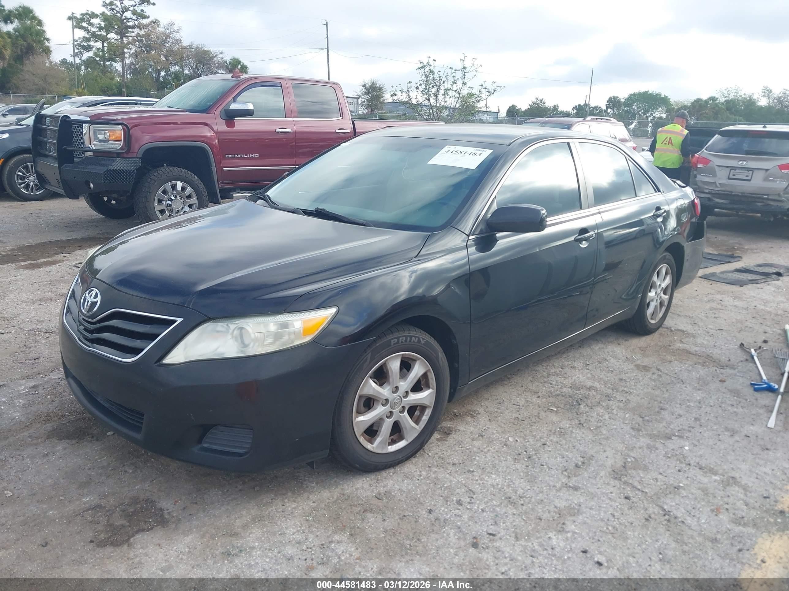 2011 Toyota Camry Le Black vin: 4T1BF3EK1BU674233