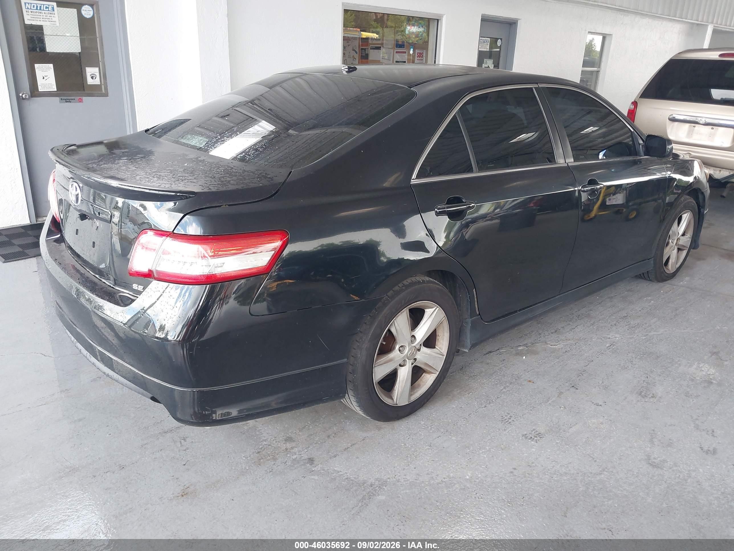 2011 Toyota Camry Se Черный vin: 4T1BF3EK1BU682526