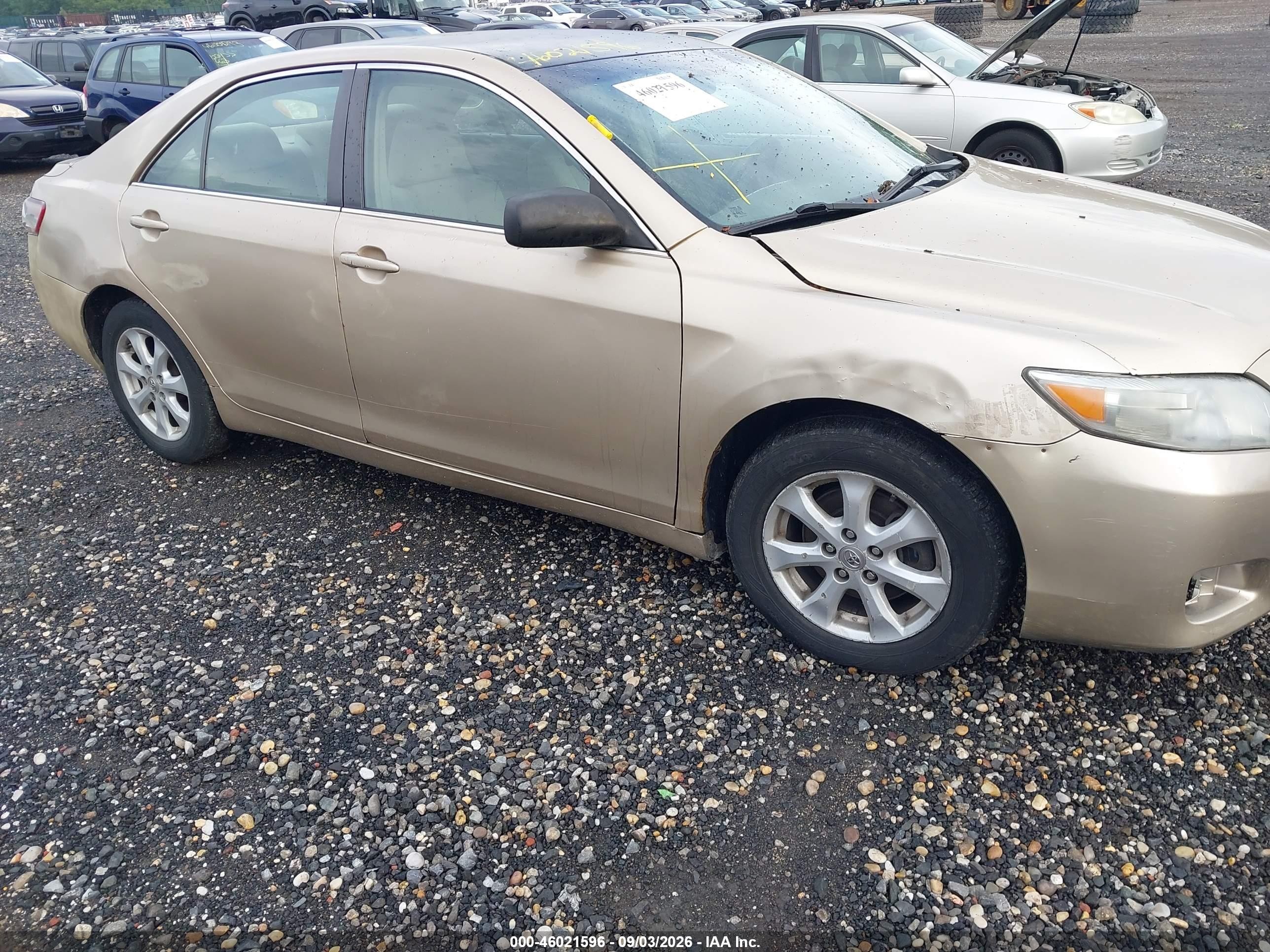 2011 Toyota Camry Le Золотой vin: 4T1BF3EK1BU708803