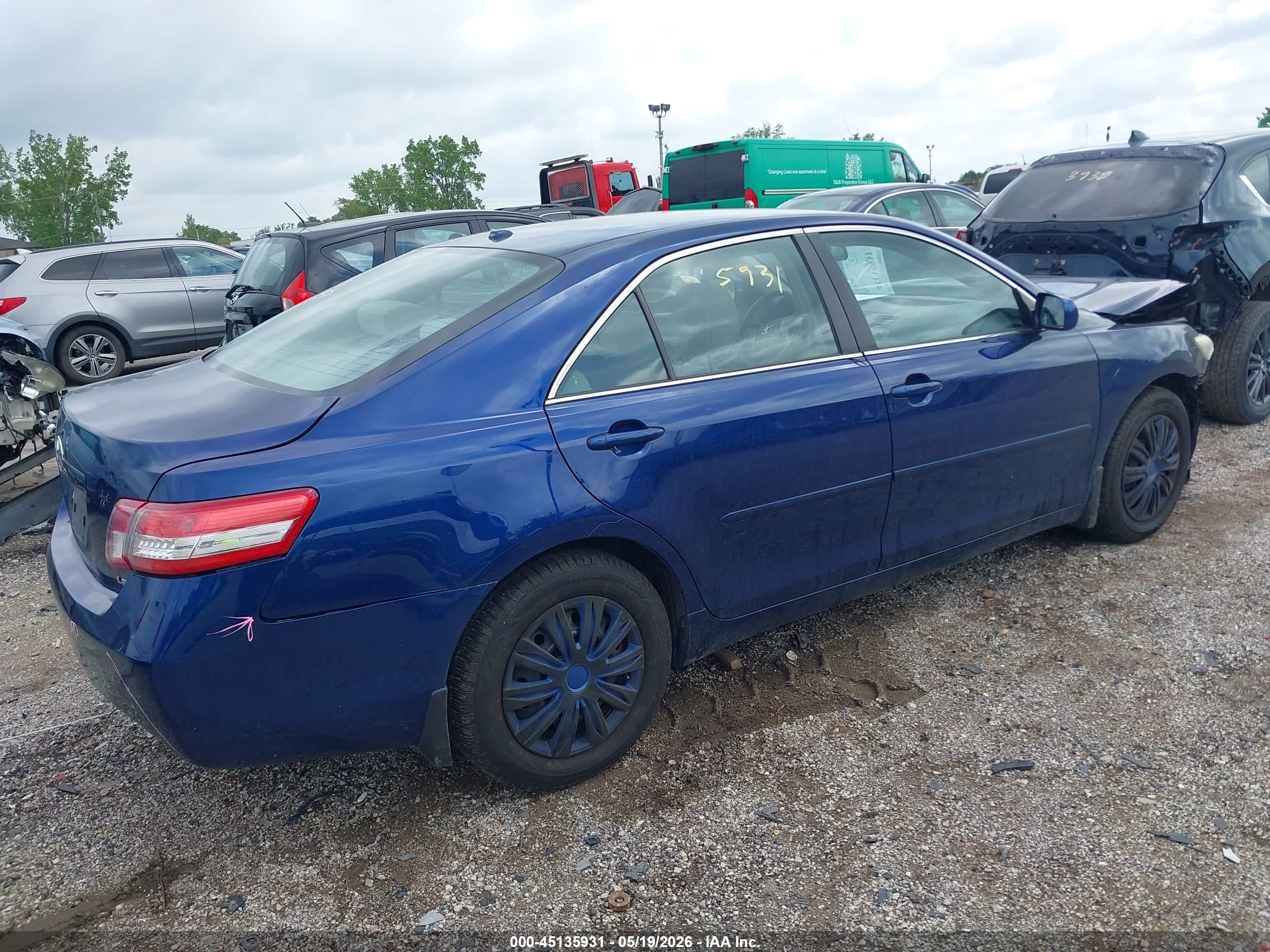 2011 Toyota Camry Le Blue vin: 4T1BF3EK1BU751778