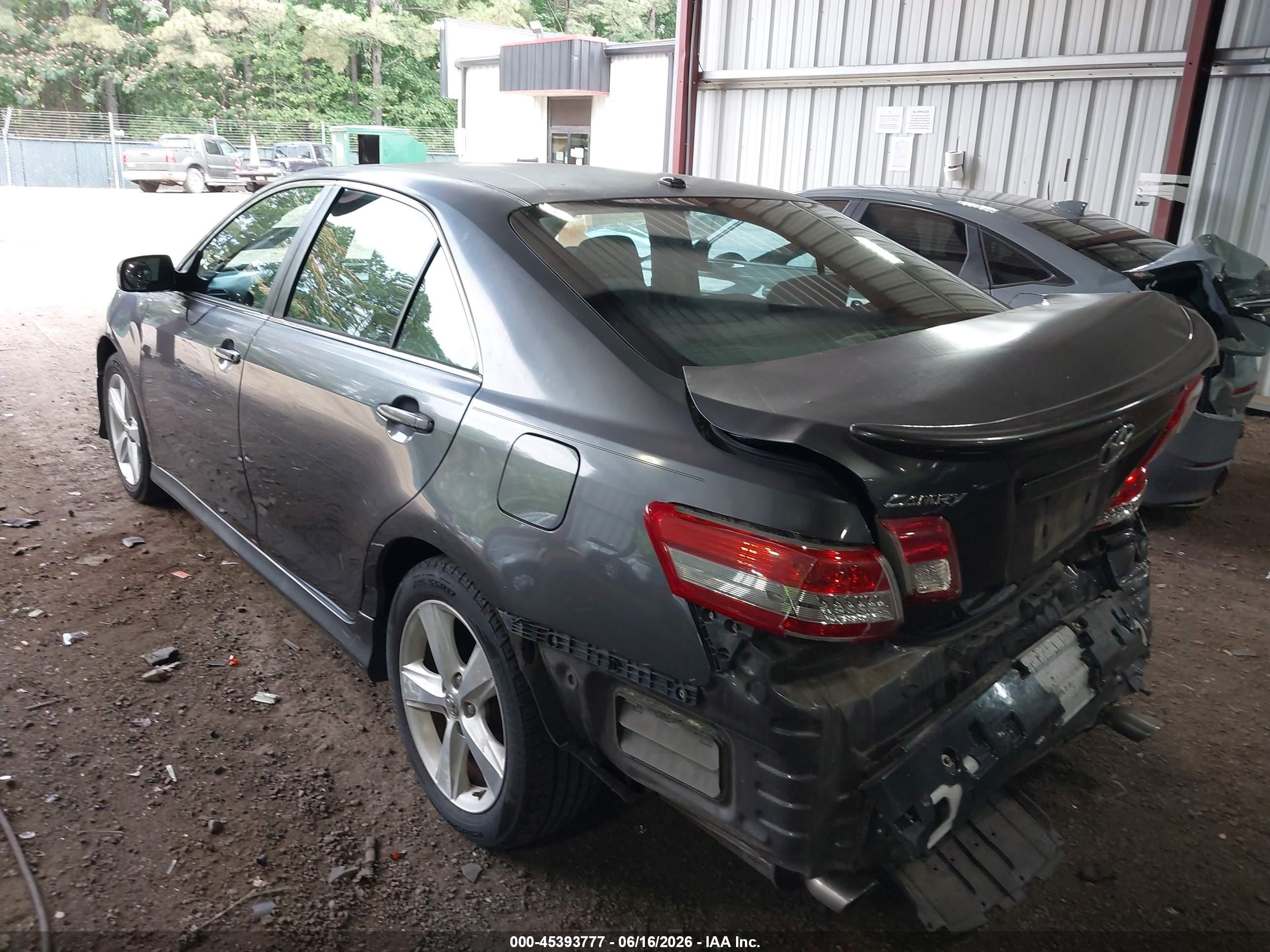 2011 Toyota Camry Se Gray vin: 4T1BF3EK1BU766877