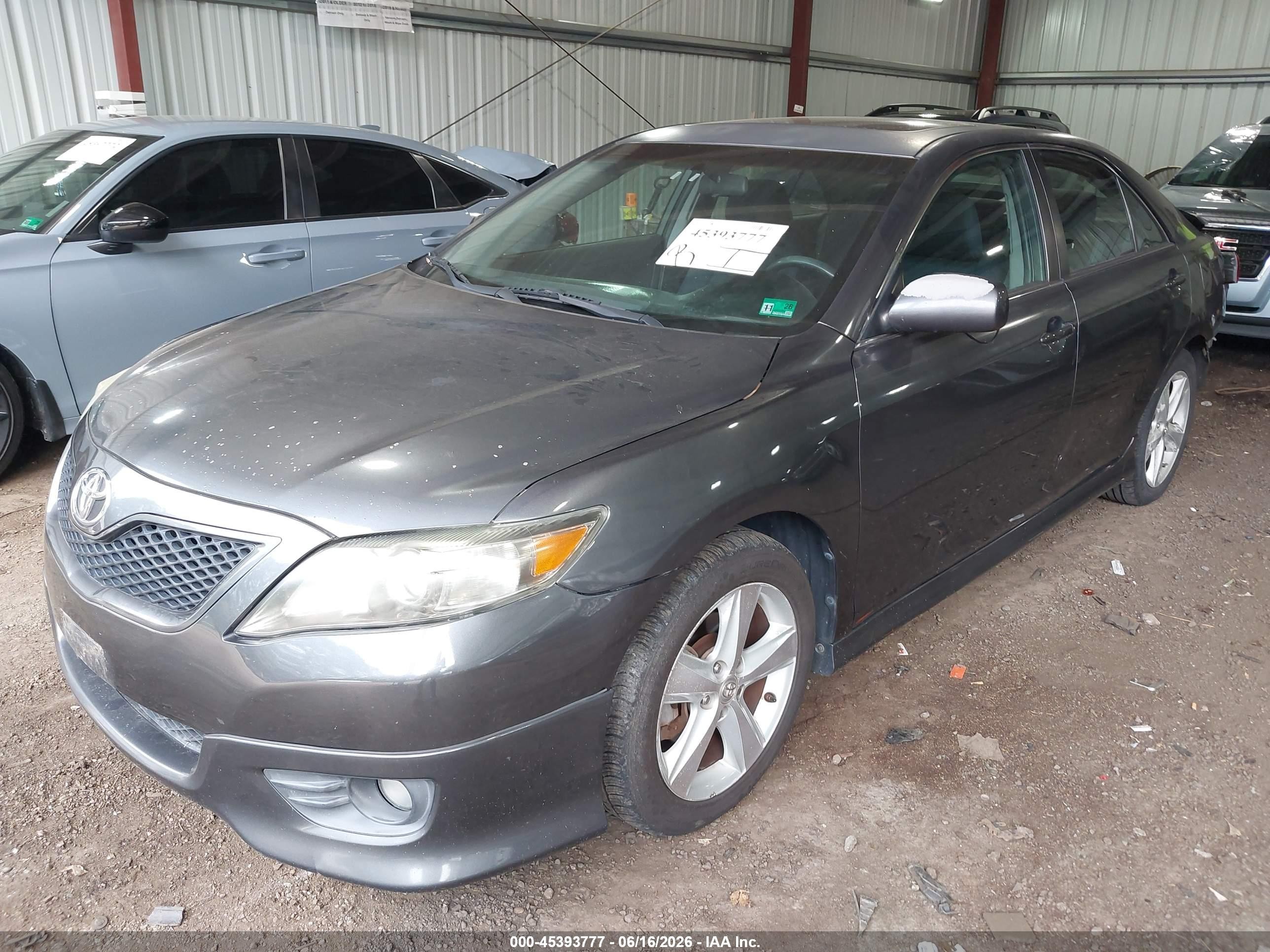 2011 Toyota Camry Se Gray vin: 4T1BF3EK1BU766877