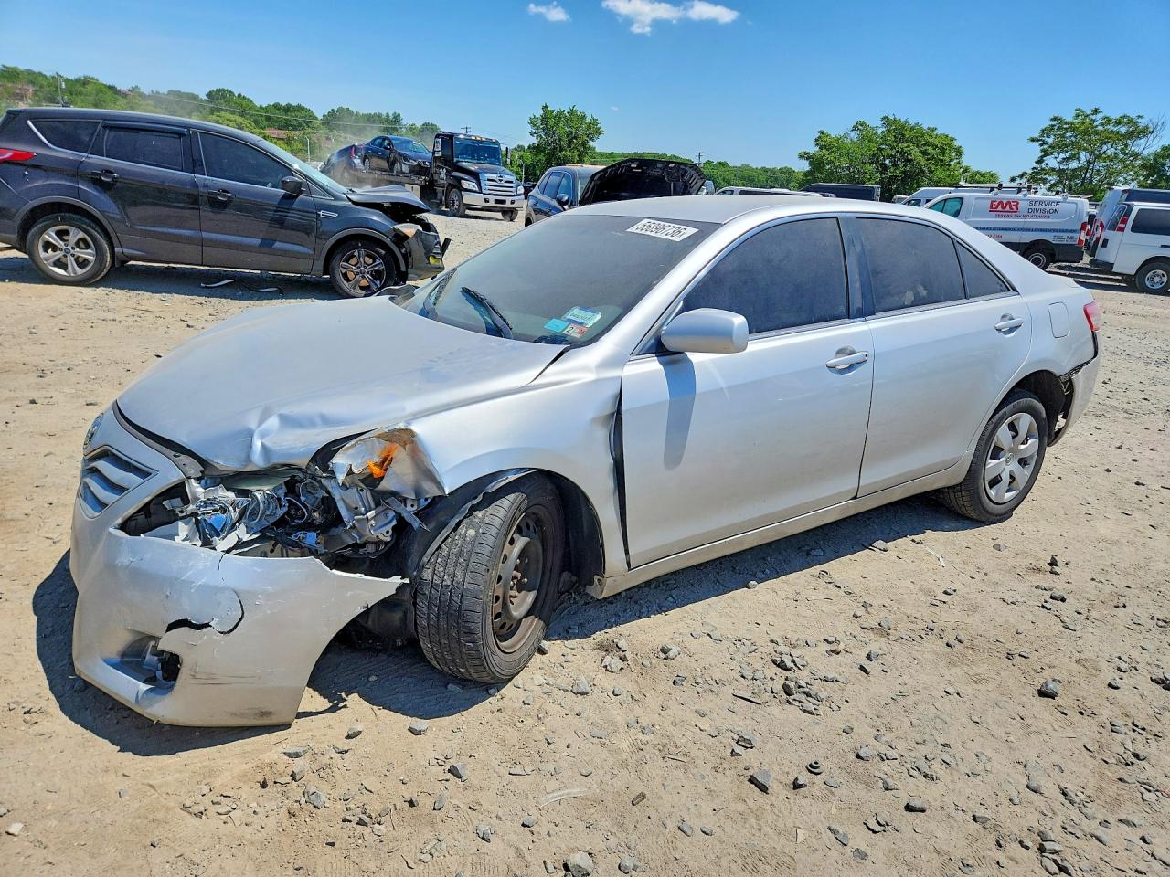 2010 Toyota Camry Le Silver vin: 4T1BF3EK2AU075176