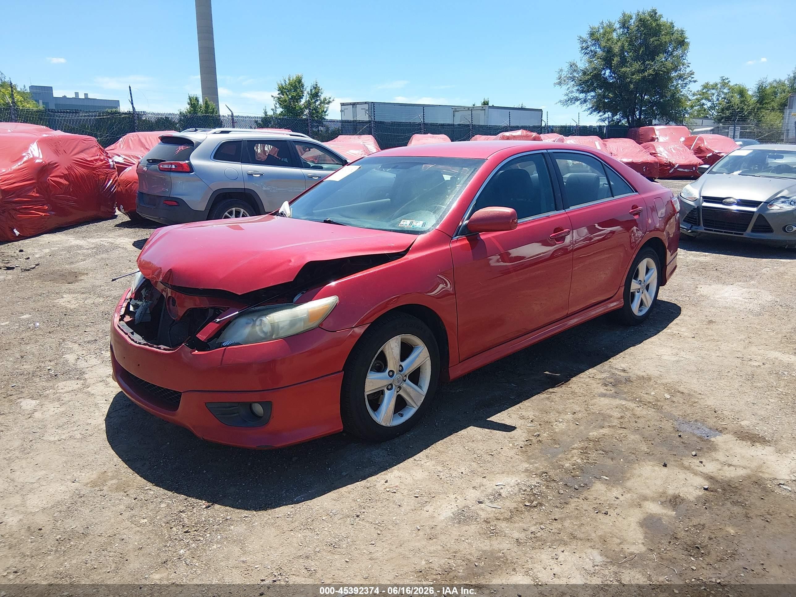 2010 Toyota Camry Se Красный vin: 4T1BF3EK2AU521455