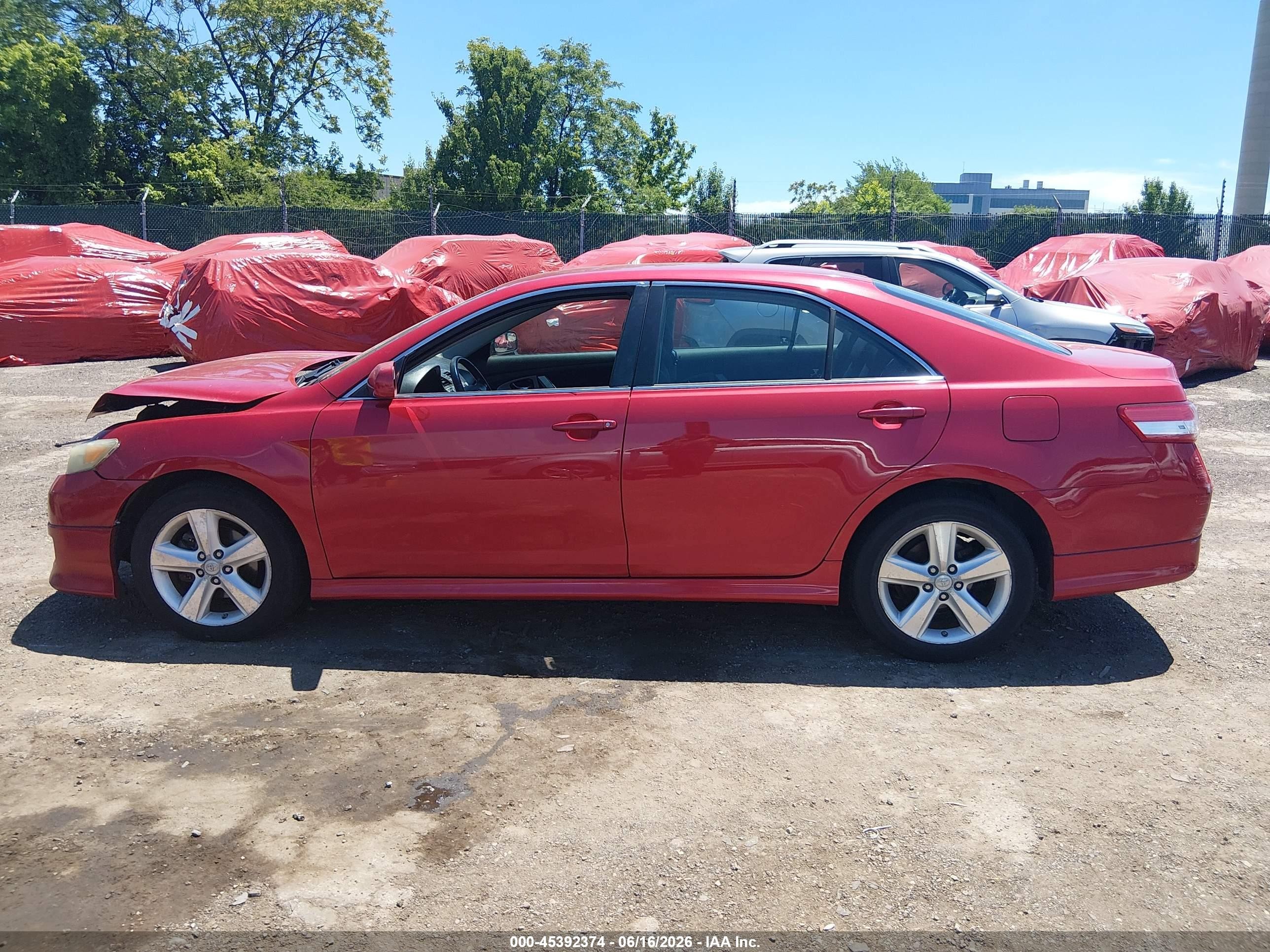 2010 Toyota Camry Se Красный vin: 4T1BF3EK2AU521455