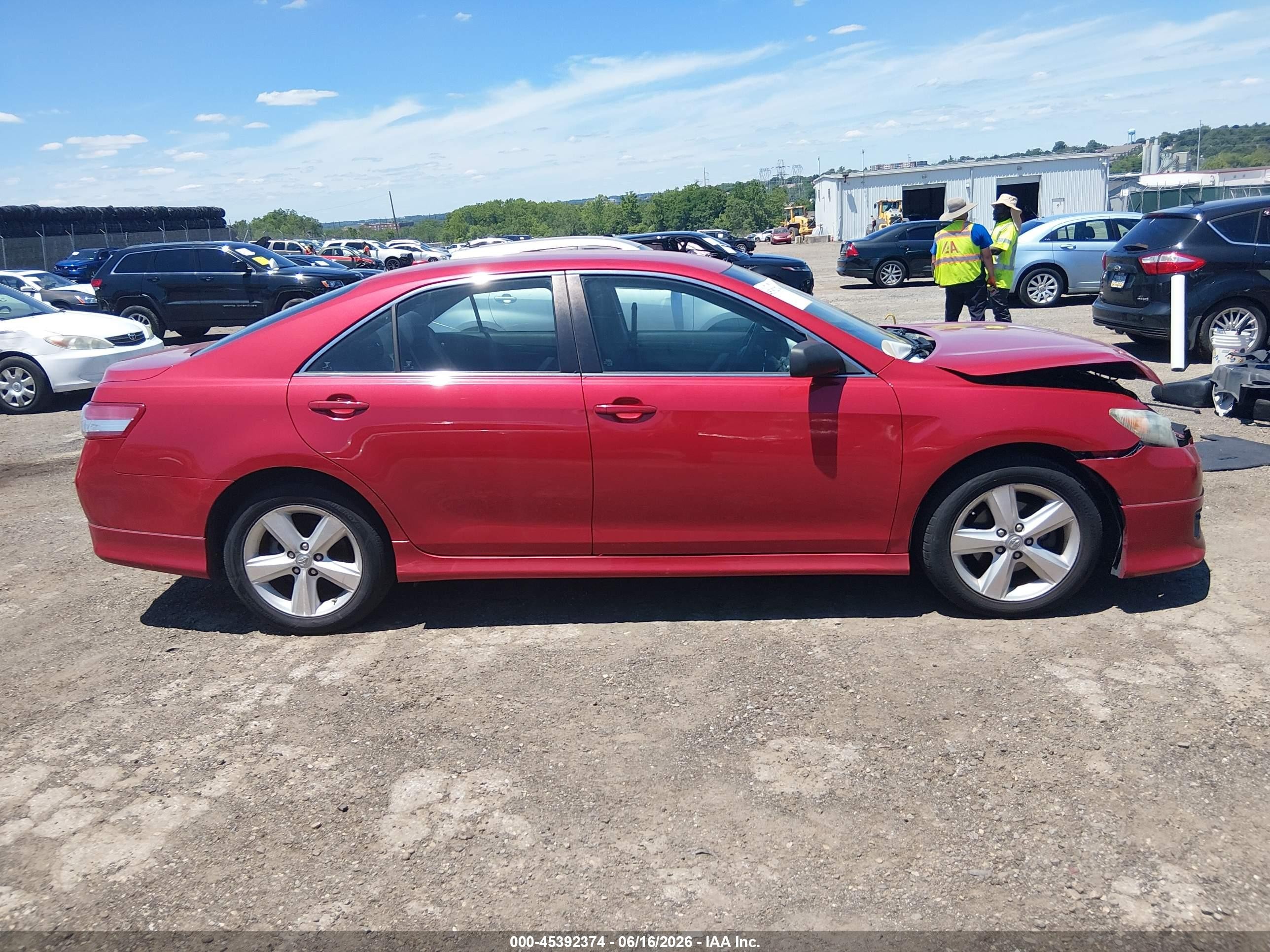 2010 Toyota Camry Se Красный vin: 4T1BF3EK2AU521455