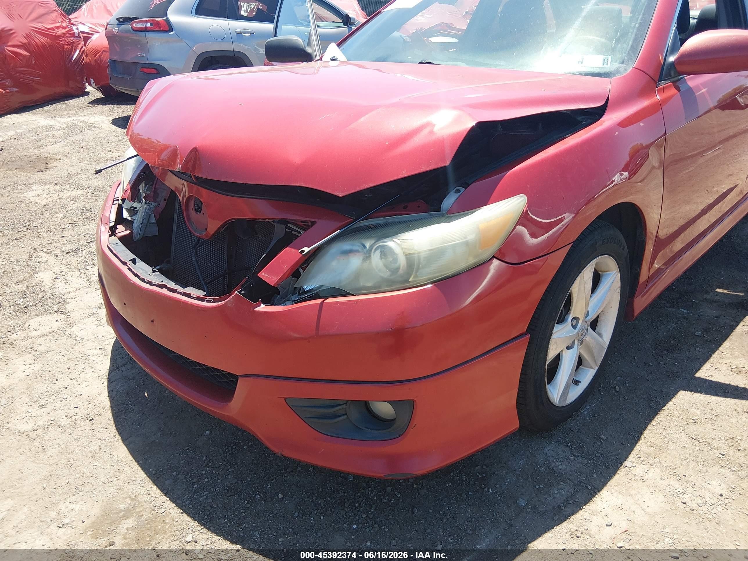 2010 Toyota Camry Se Красный vin: 4T1BF3EK2AU521455