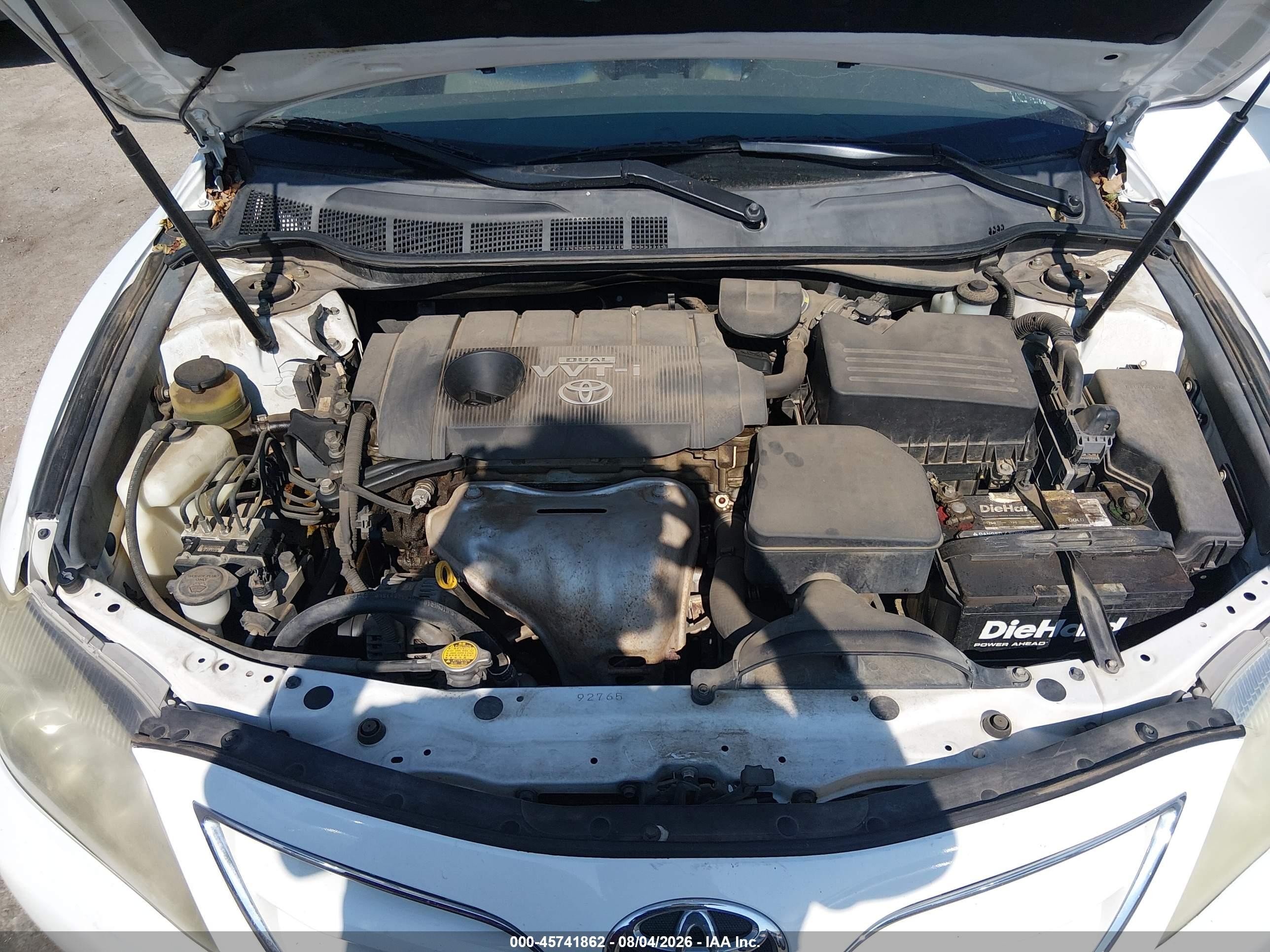 2010 Toyota Camry Le White vin: 4T1BF3EK2AU545447