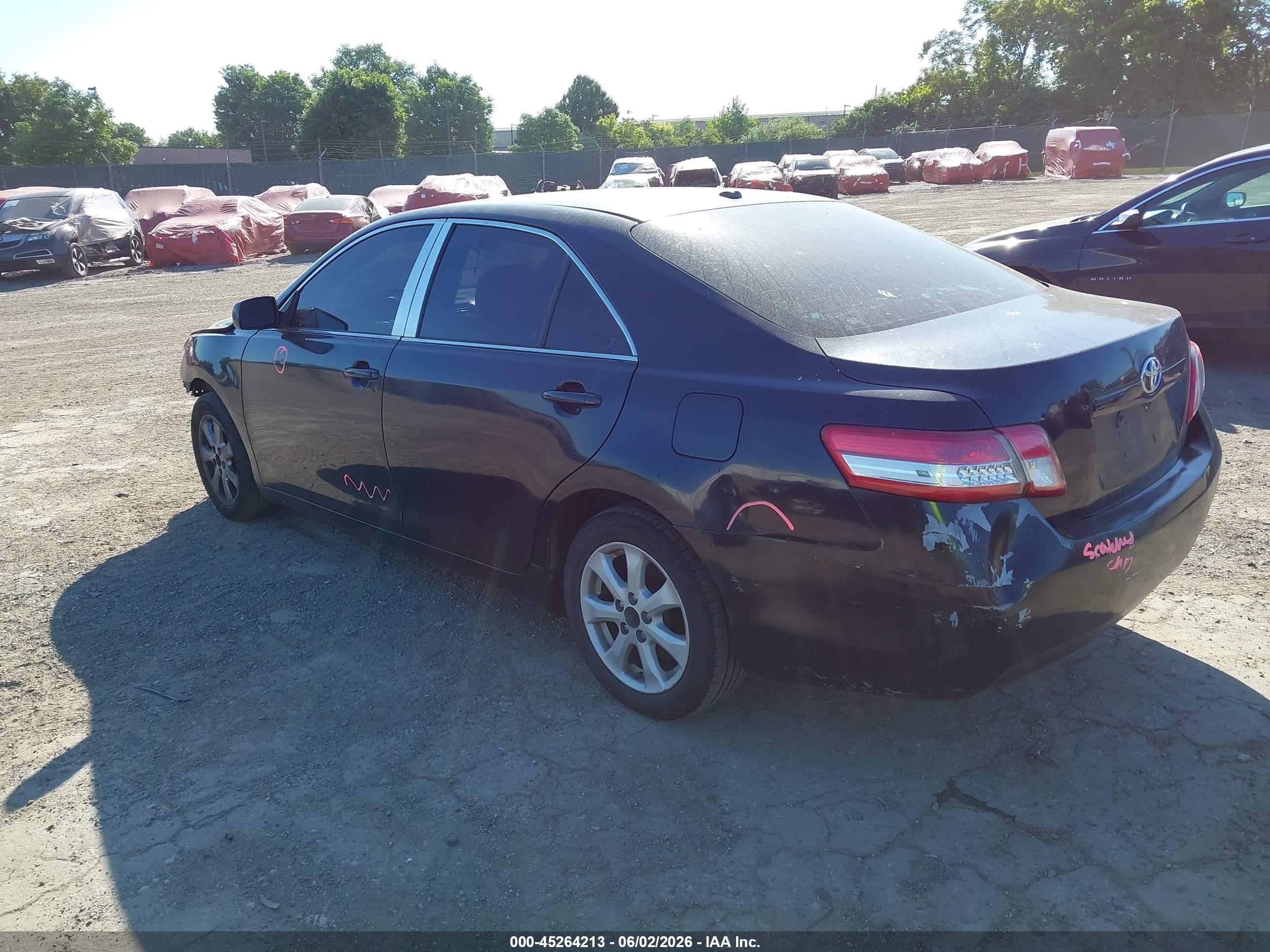 2011 Toyota Camry Le Black vin: 4T1BF3EK2BU124202