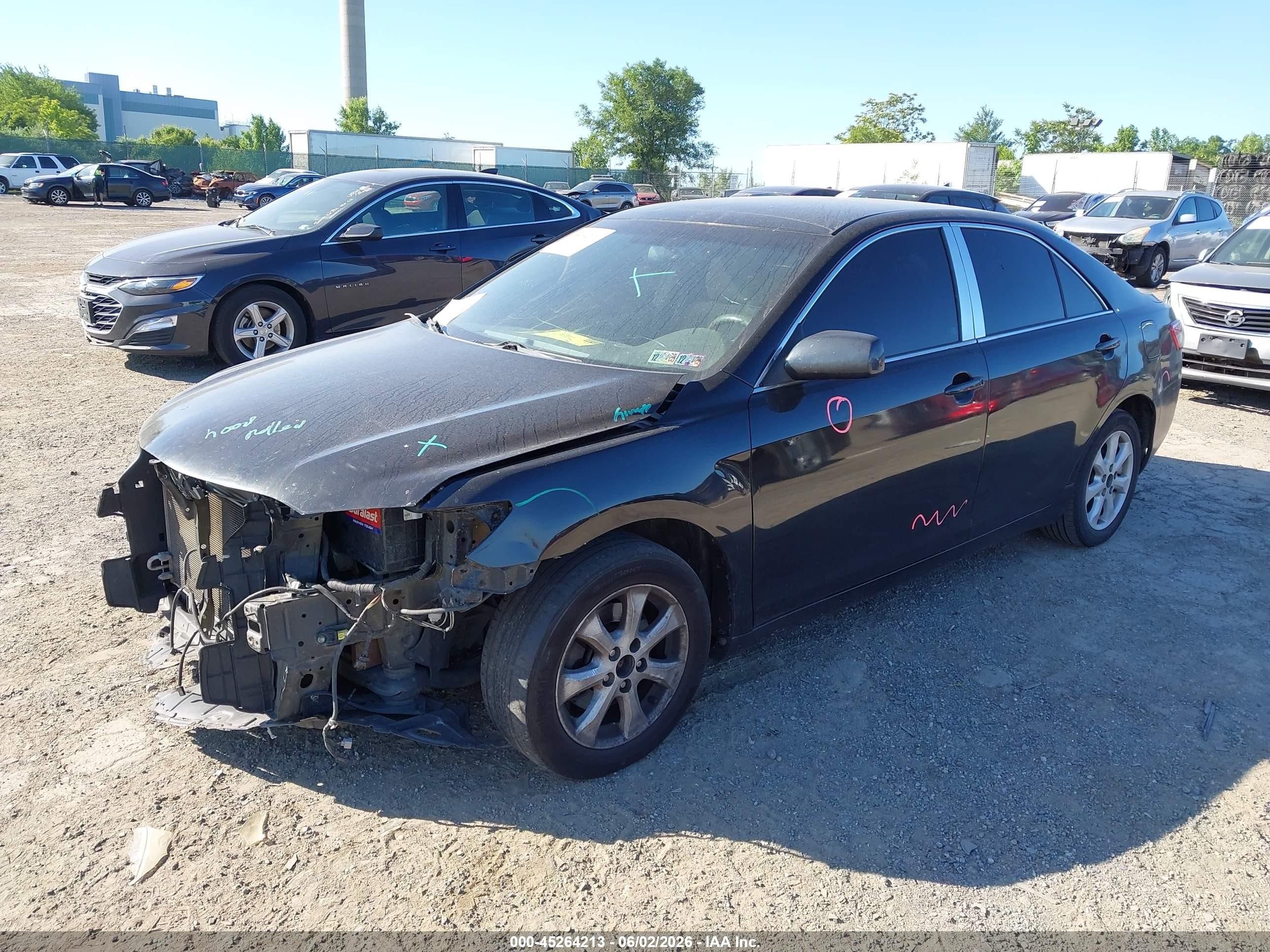 2011 Toyota Camry Le Black vin: 4T1BF3EK2BU124202