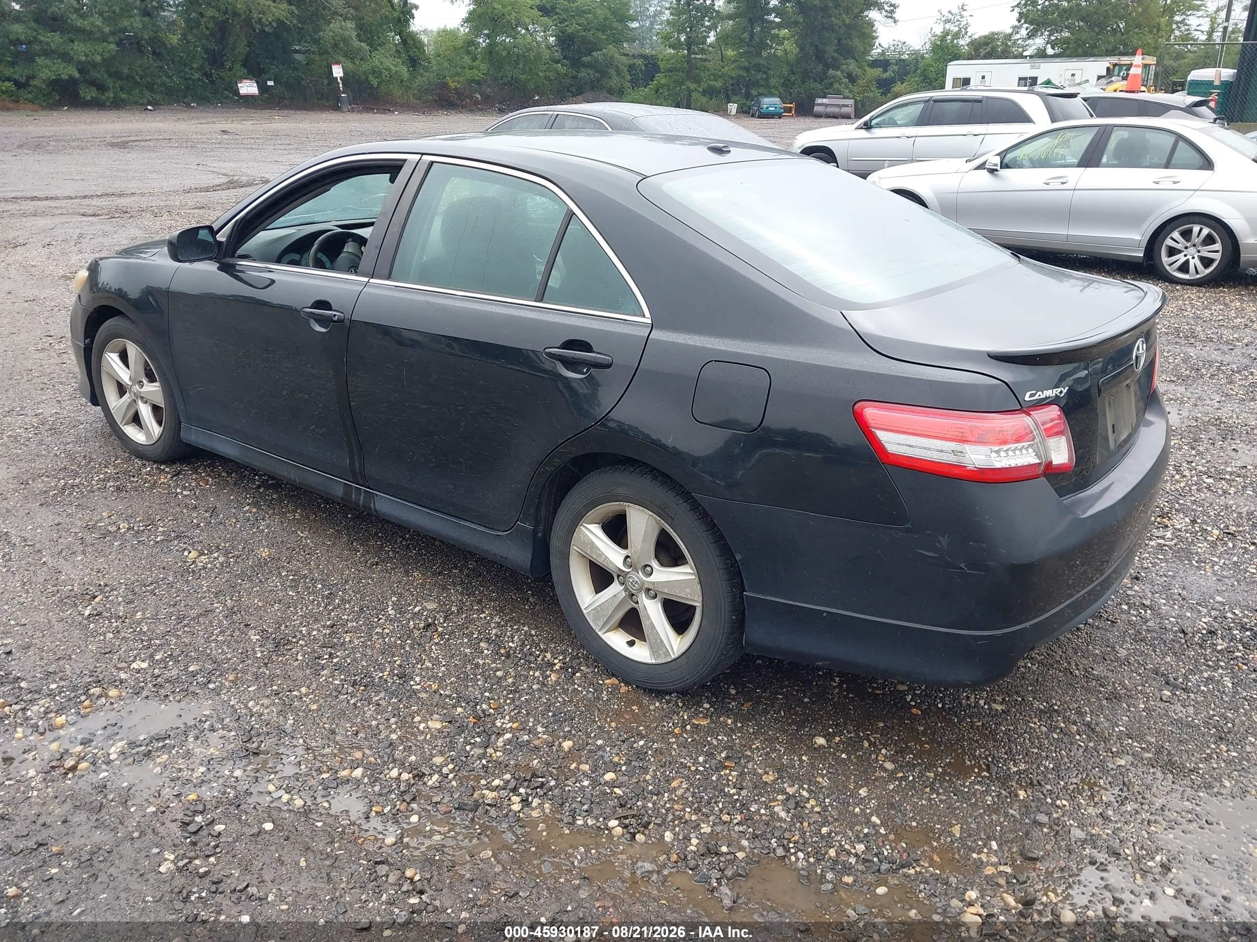2011 Toyota Camry Se Black vin: 4T1BF3EK2BU143736