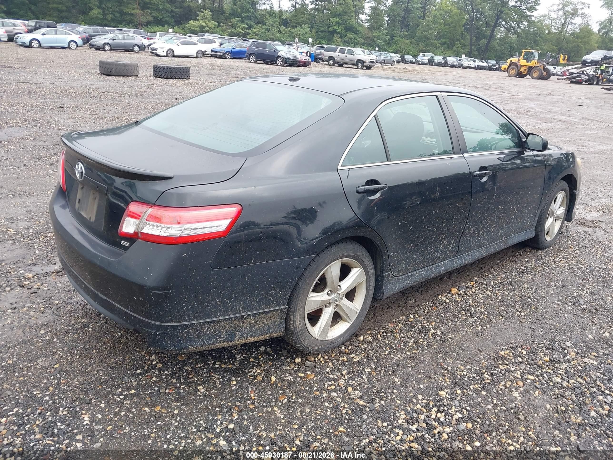 2011 Toyota Camry Se Black vin: 4T1BF3EK2BU143736