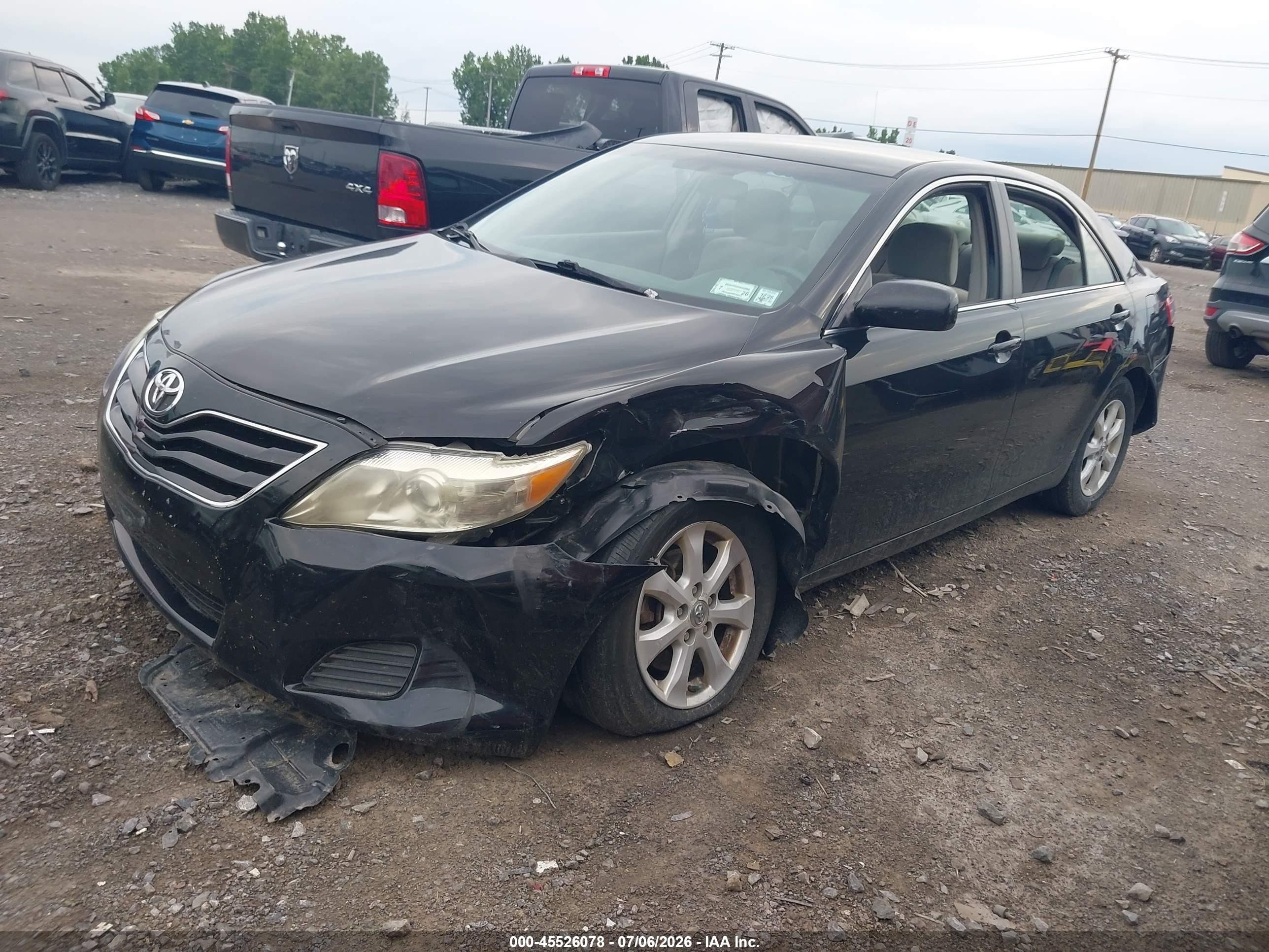 2011 Toyota Camry Le Black vin: 4T1BF3EK2BU154543