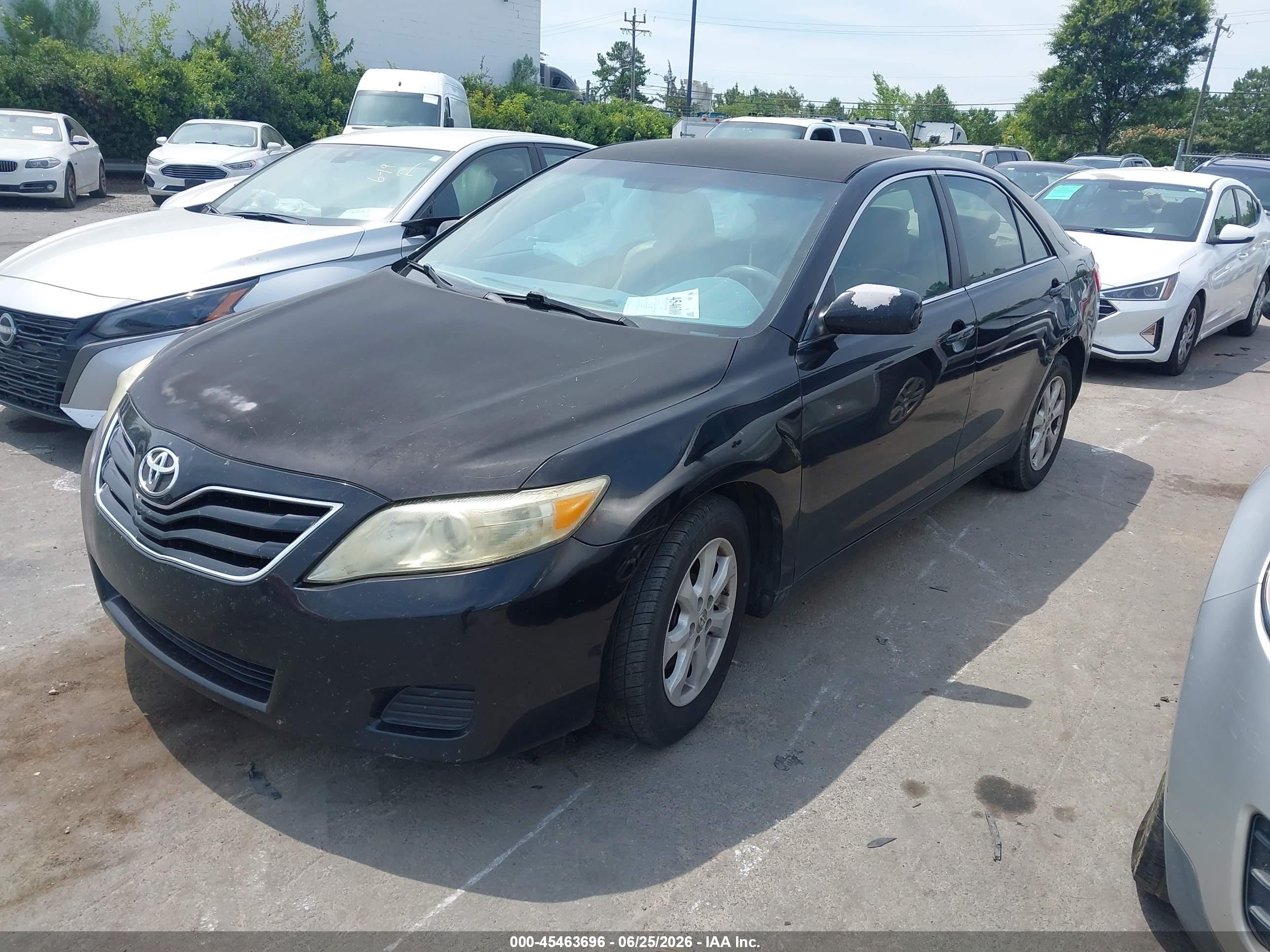 2011 Toyota Camry Le Черный vin: 4T1BF3EK2BU162545