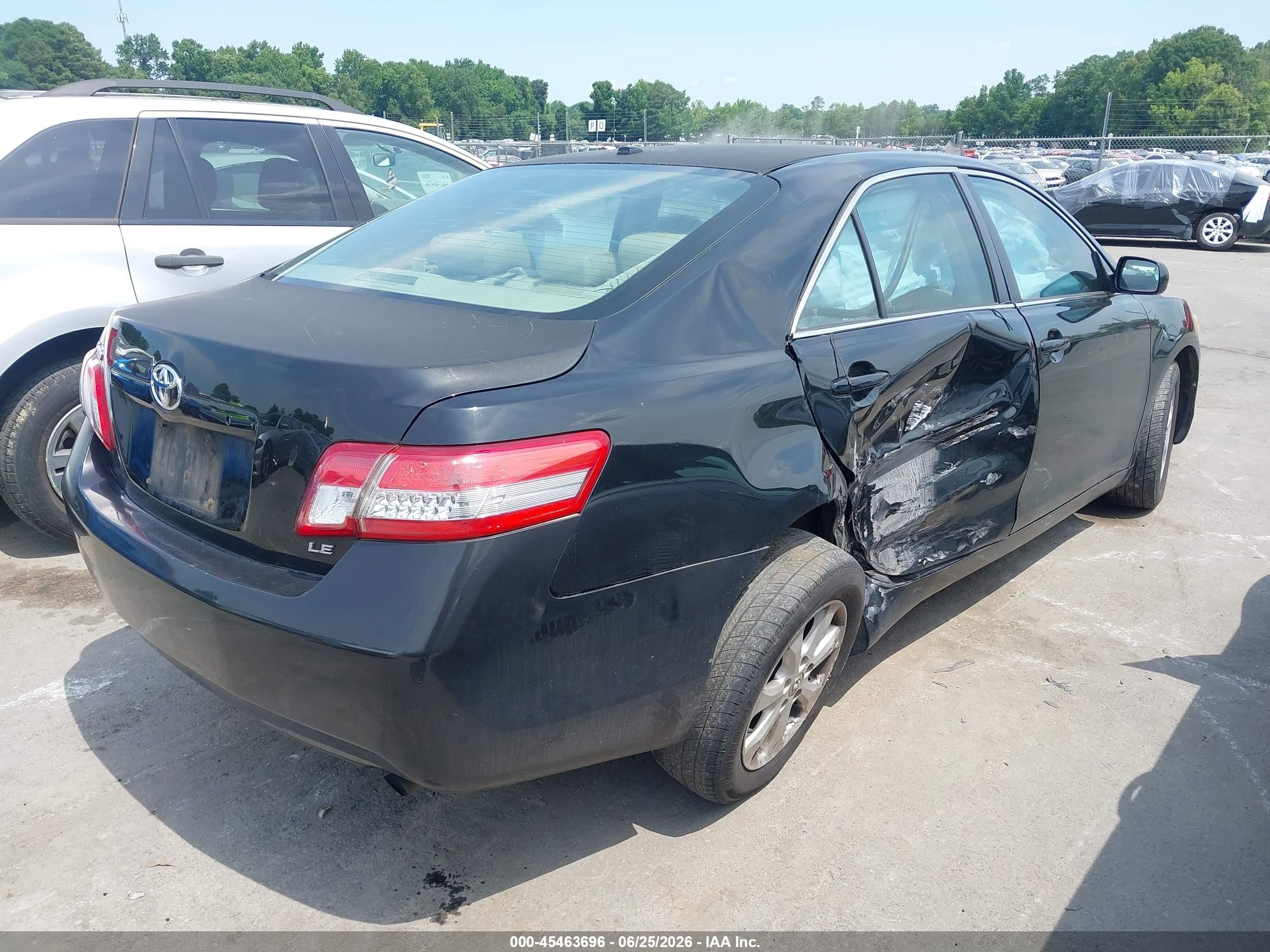 2011 Toyota Camry Le Черный vin: 4T1BF3EK2BU162545