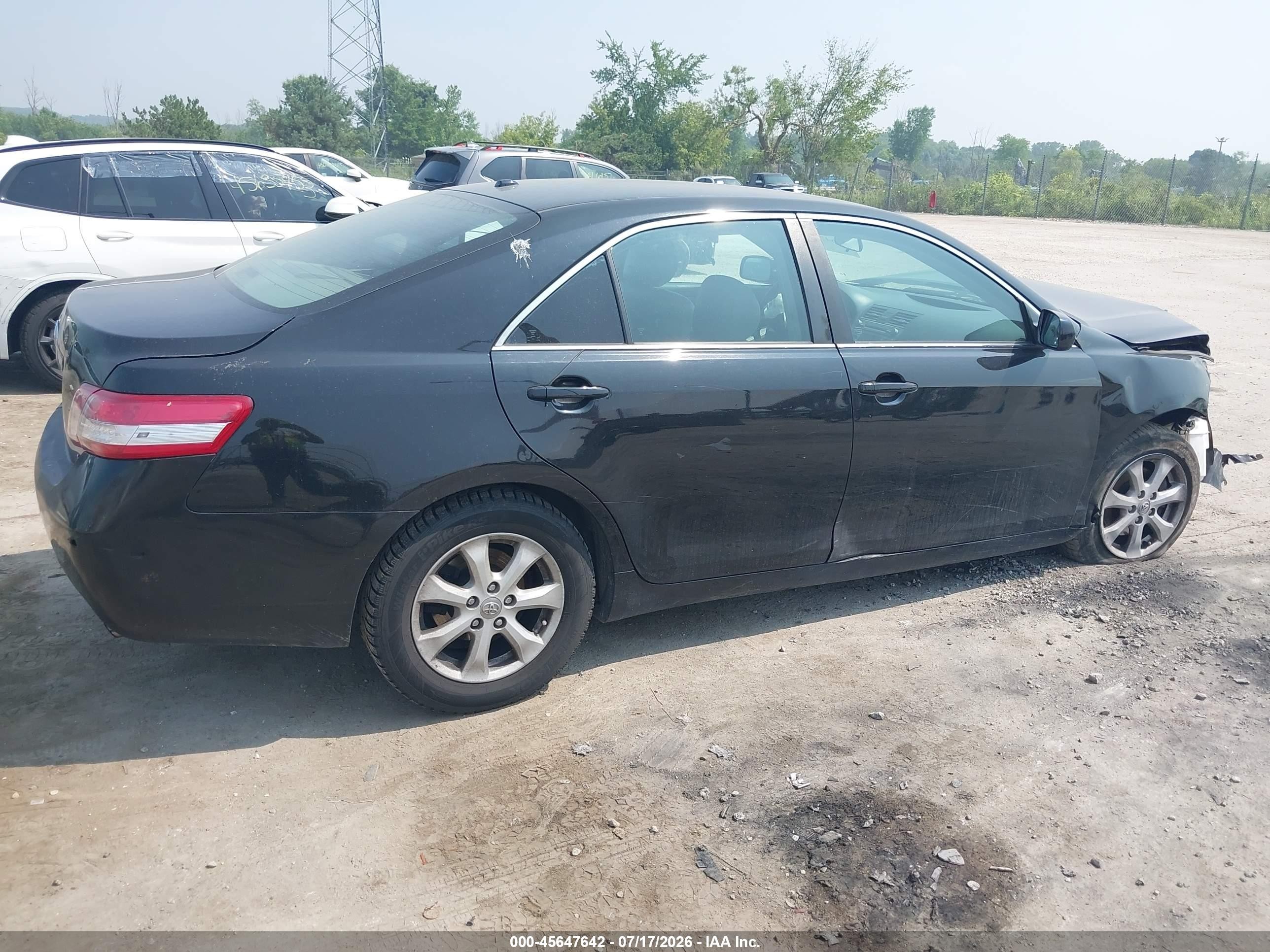 2011 Toyota Camry Le Black vin: 4T1BF3EK2BU171035
