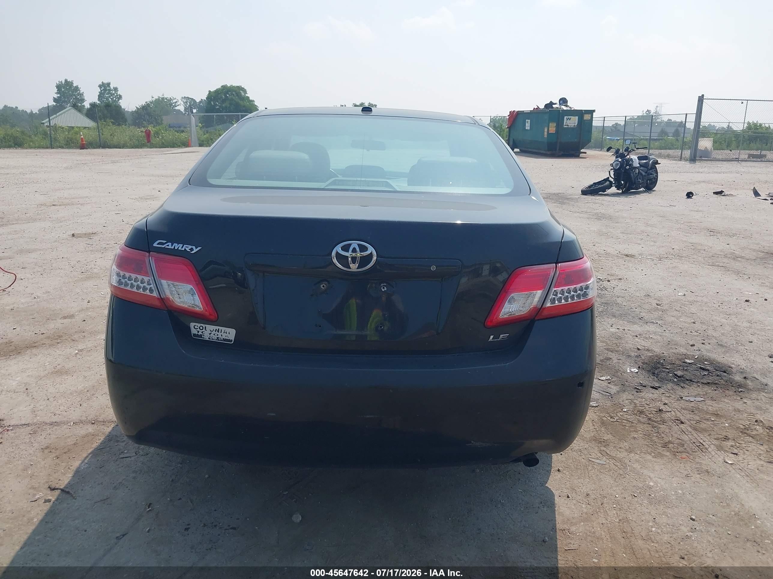 2011 Toyota Camry Le Black vin: 4T1BF3EK2BU171035
