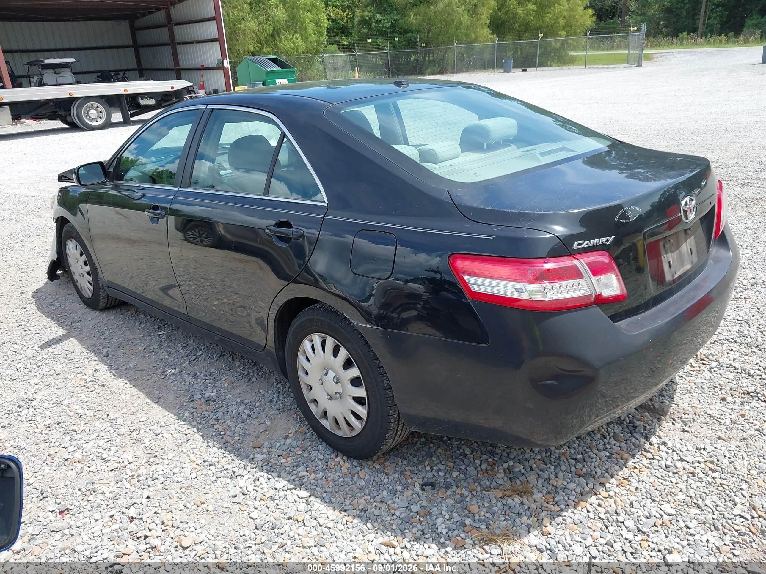 2011 Toyota Camry   Black vin: 4T1BF3EK2BU189485