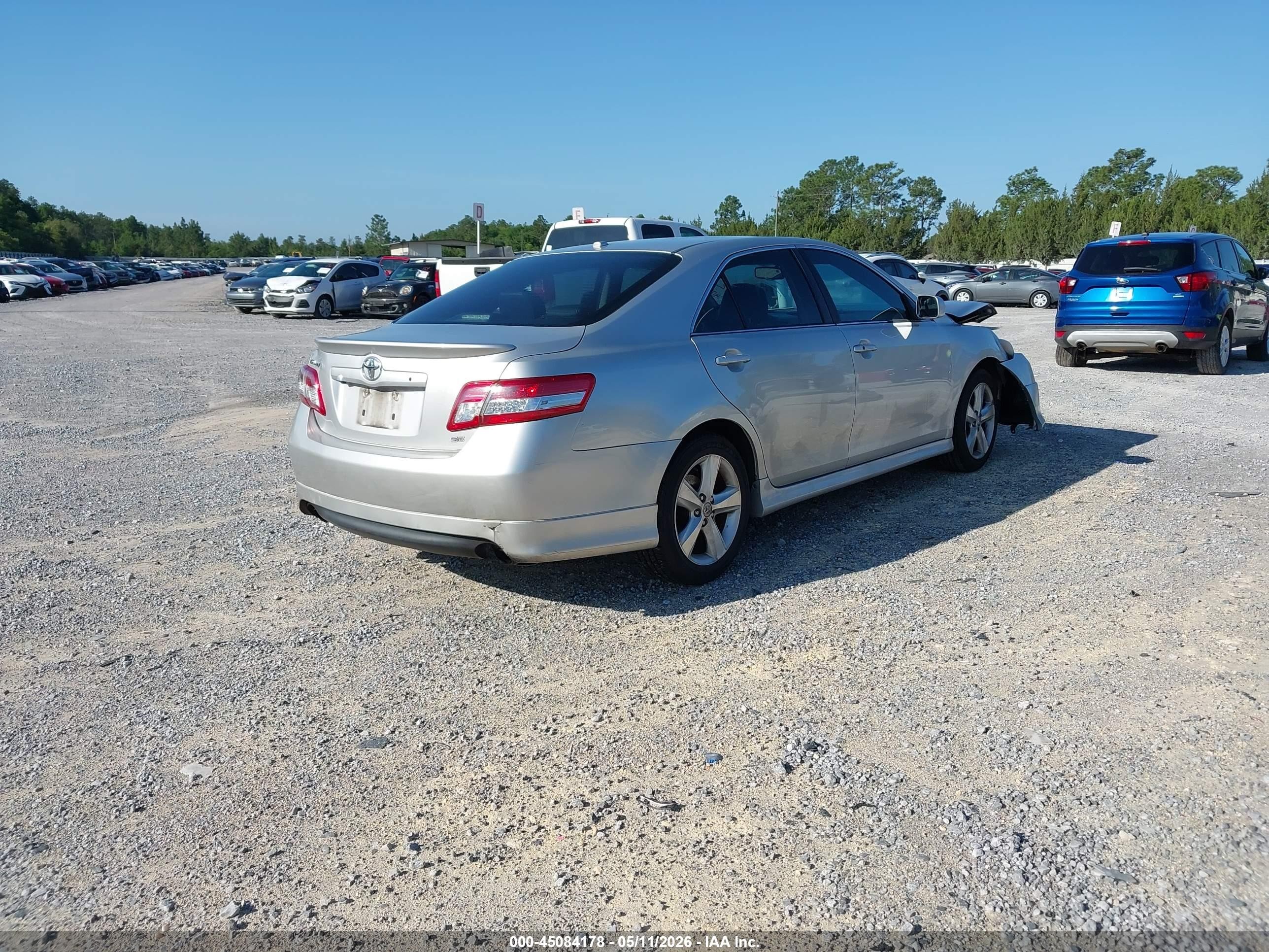 2011 Toyota Camry Se Silver vin: 4T1BF3EK2BU195738