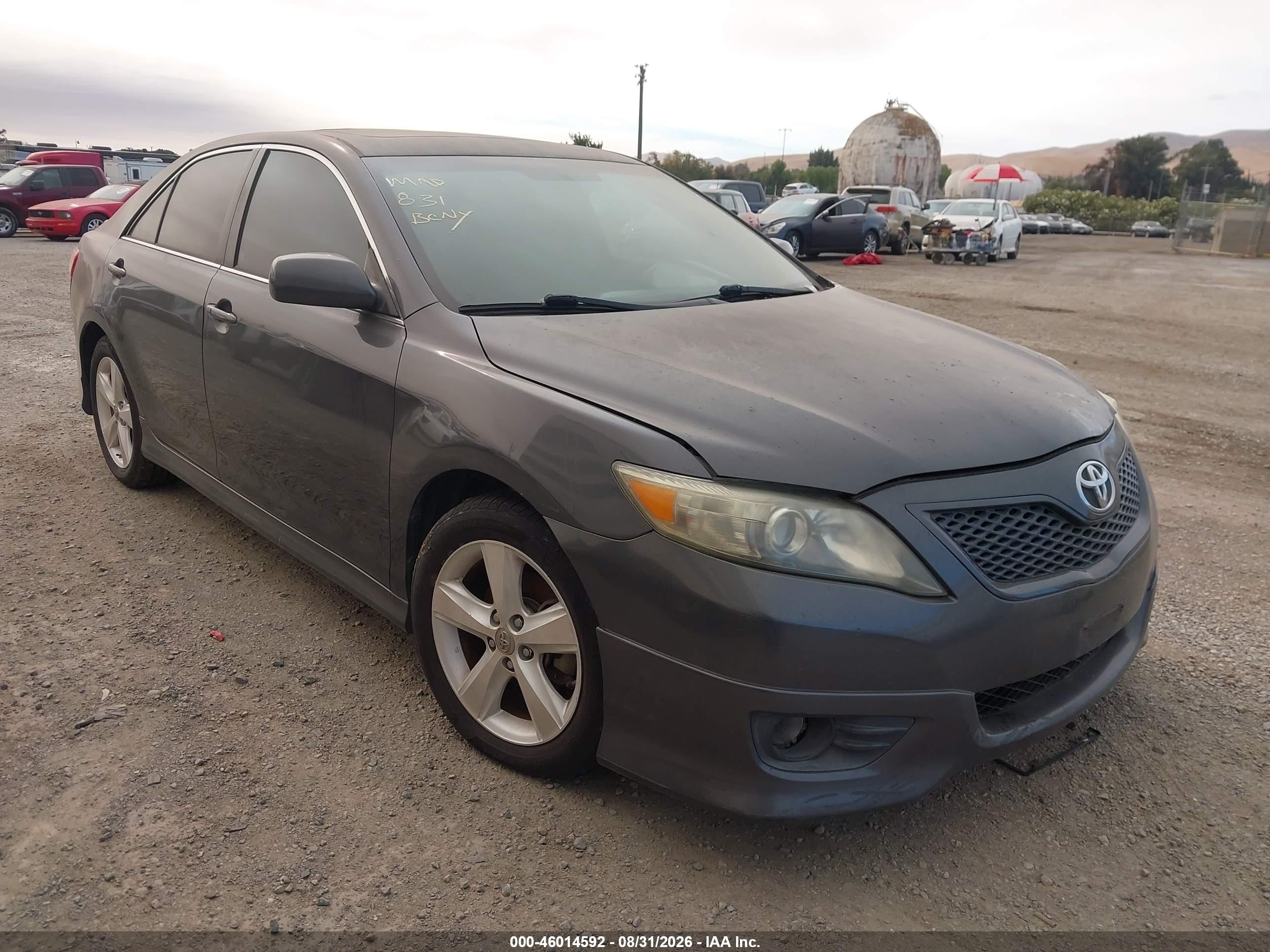 2011 Toyota Camry Se Gray vin: 4T1BF3EK2BU207242
