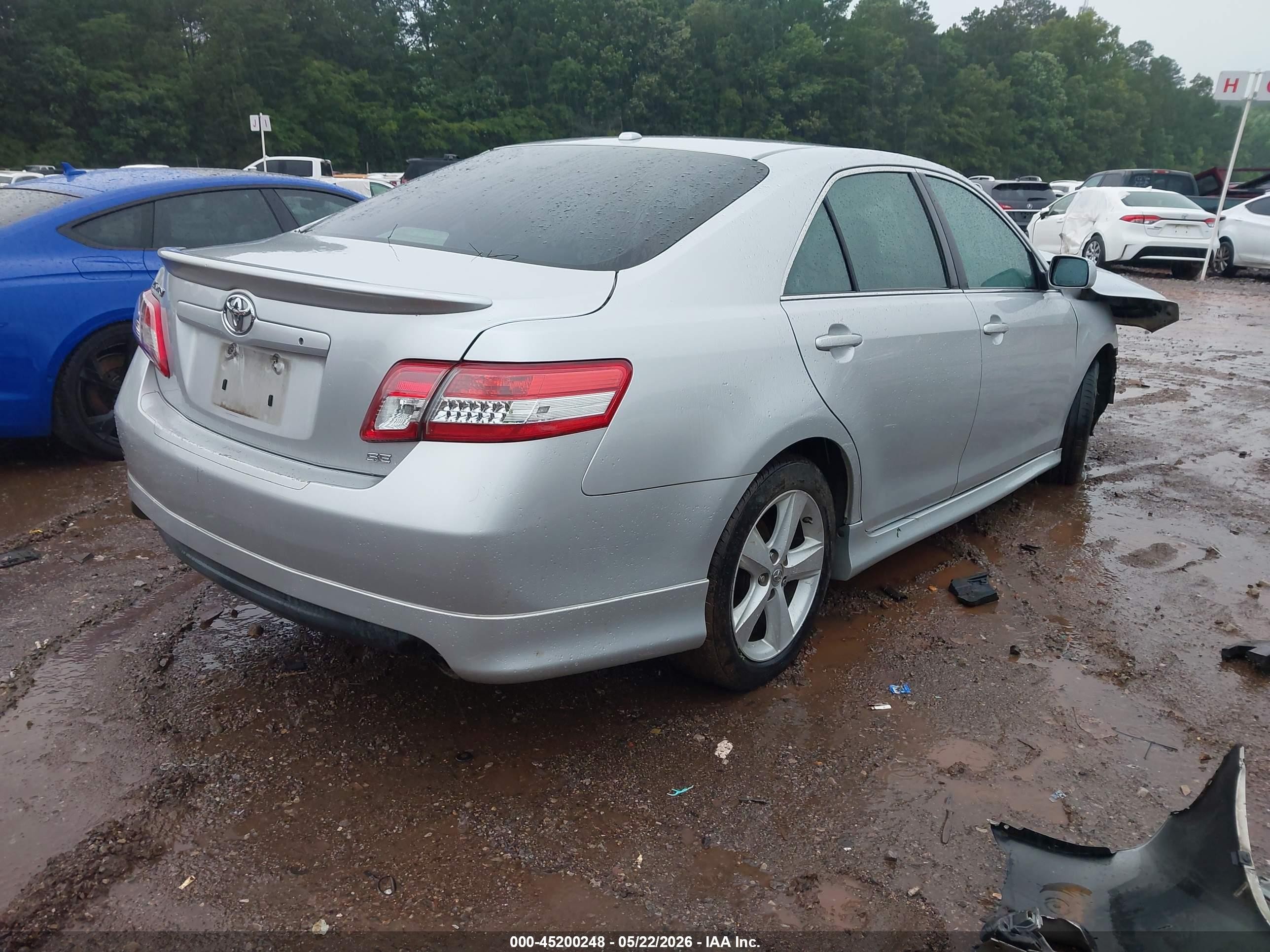 2011 Toyota Camry Se Silver vin: 4T1BF3EK2BU226731