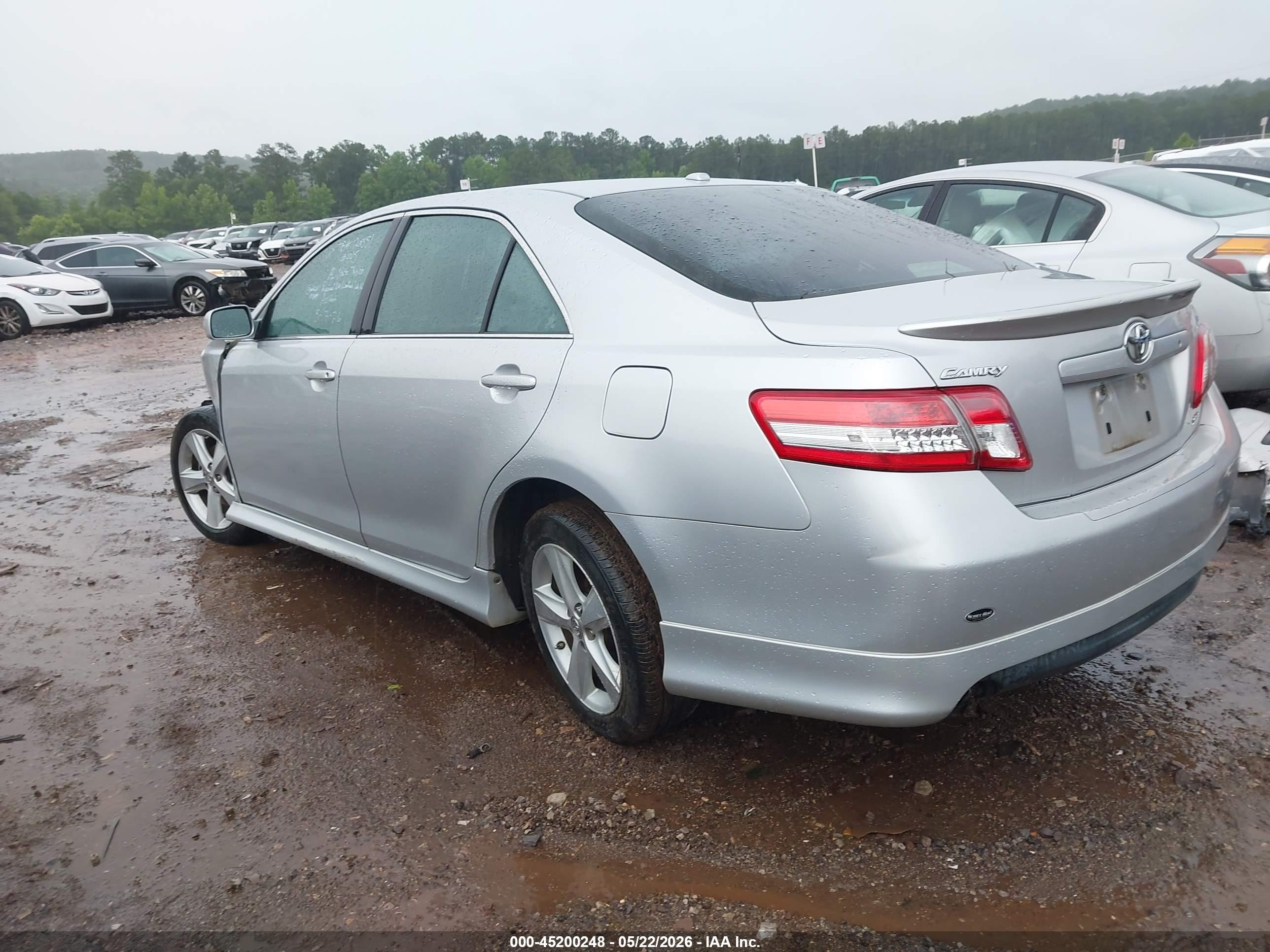 2011 Toyota Camry Se Silver vin: 4T1BF3EK2BU226731
