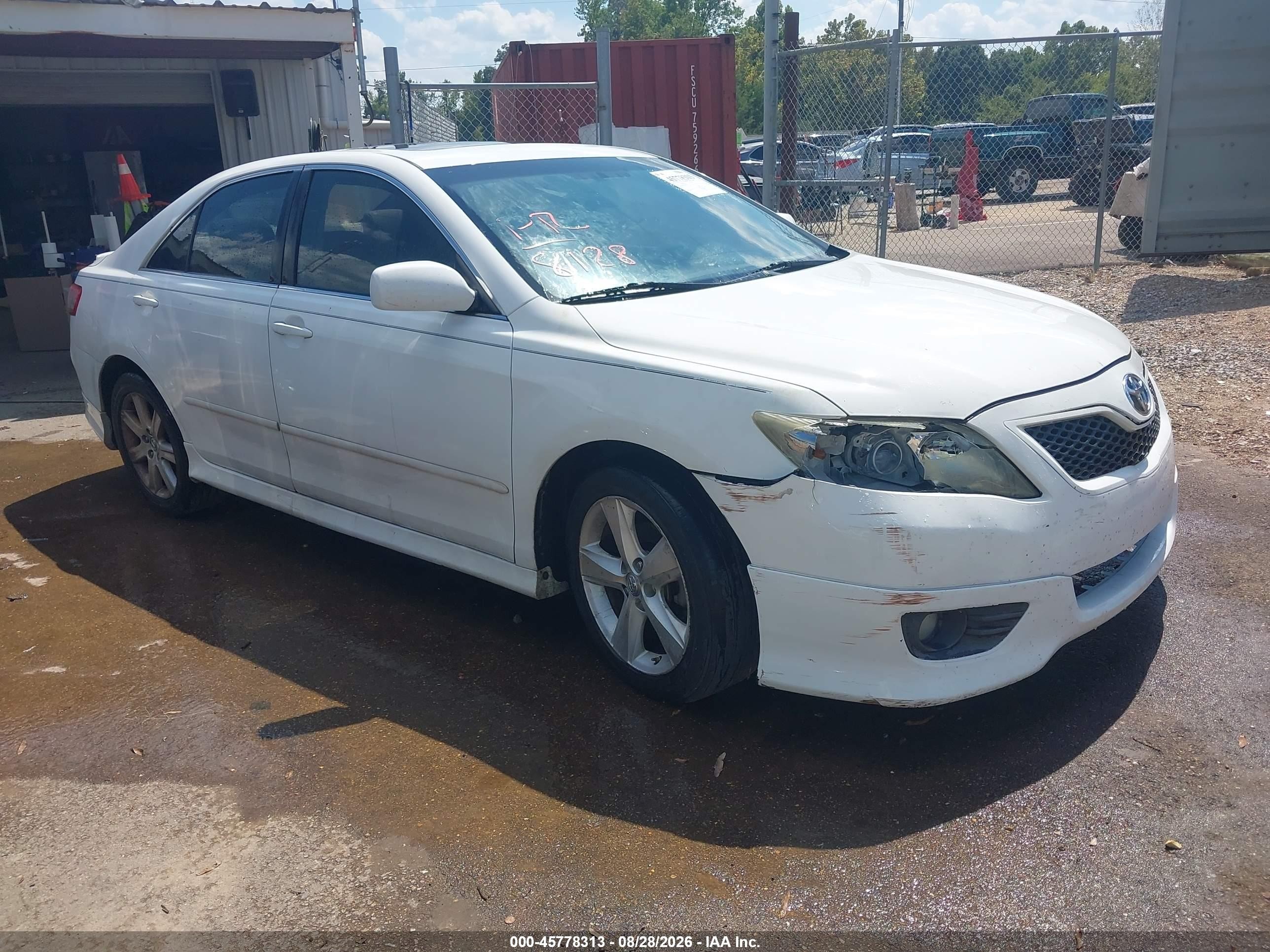 2011 Toyota Camry Se White vin: 4T1BF3EK2BU583648