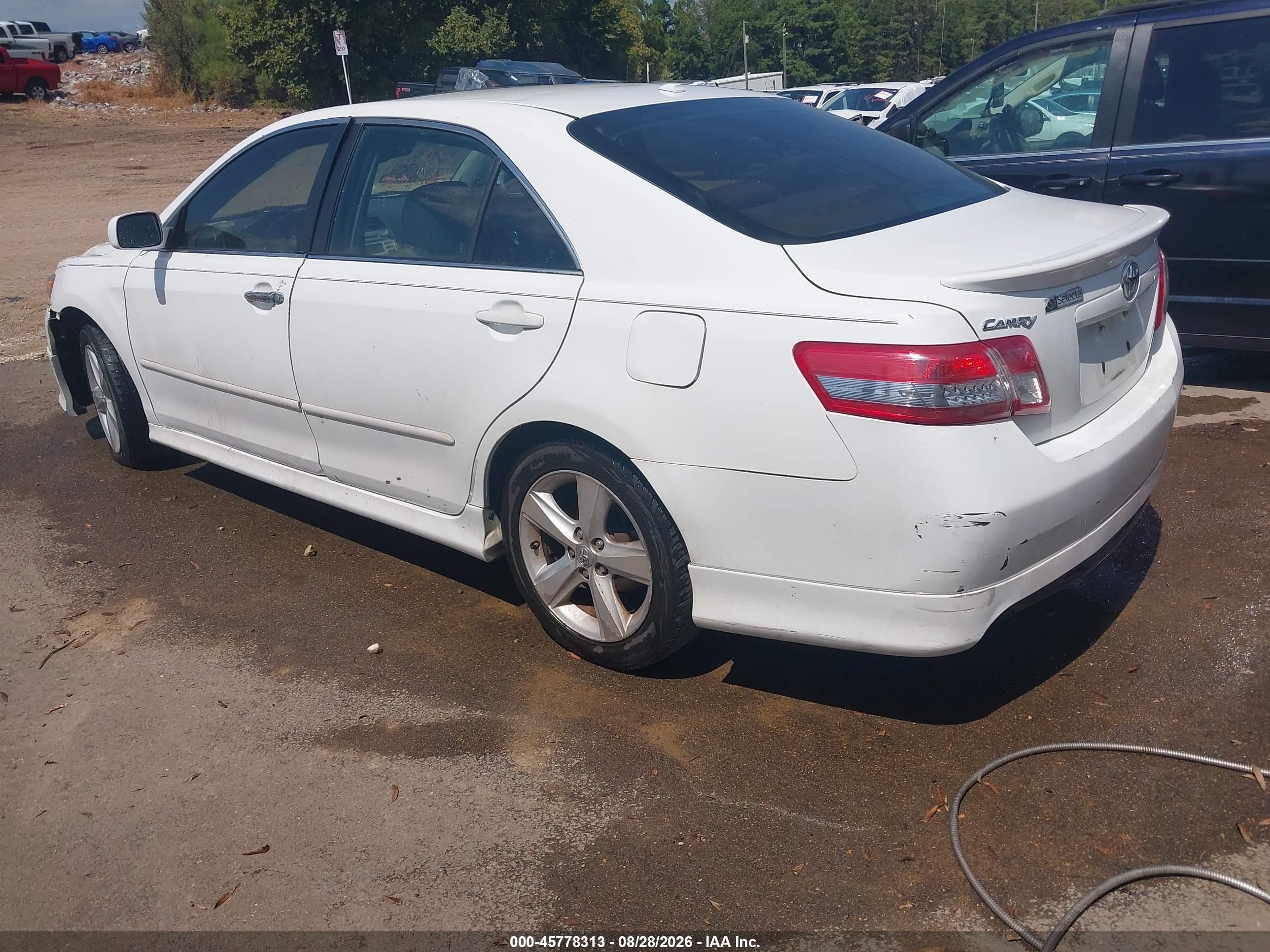 2011 Toyota Camry Se White vin: 4T1BF3EK2BU583648