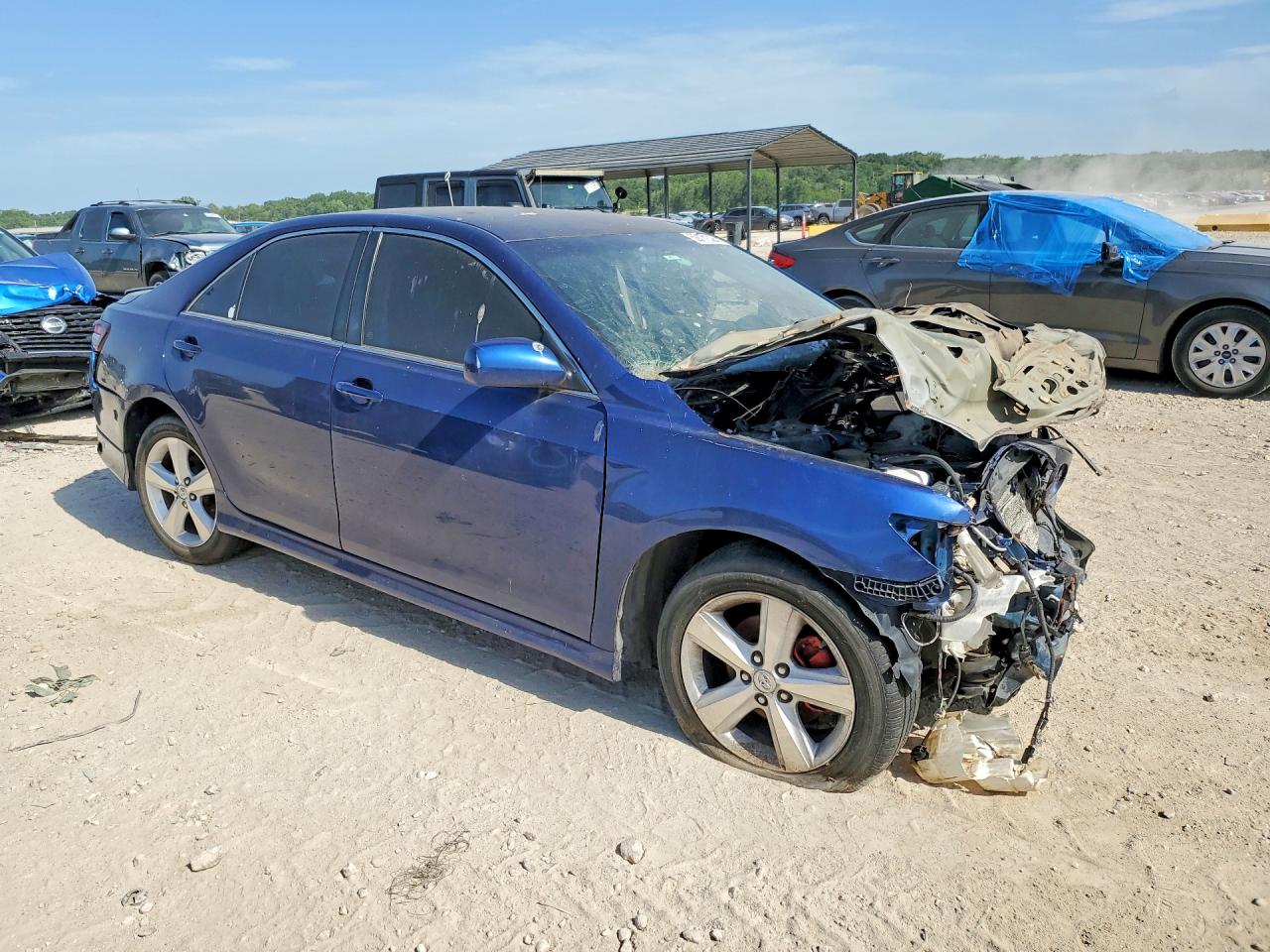 2011 Toyota Camry Se Синий vin: 4T1BF3EK2BU588073