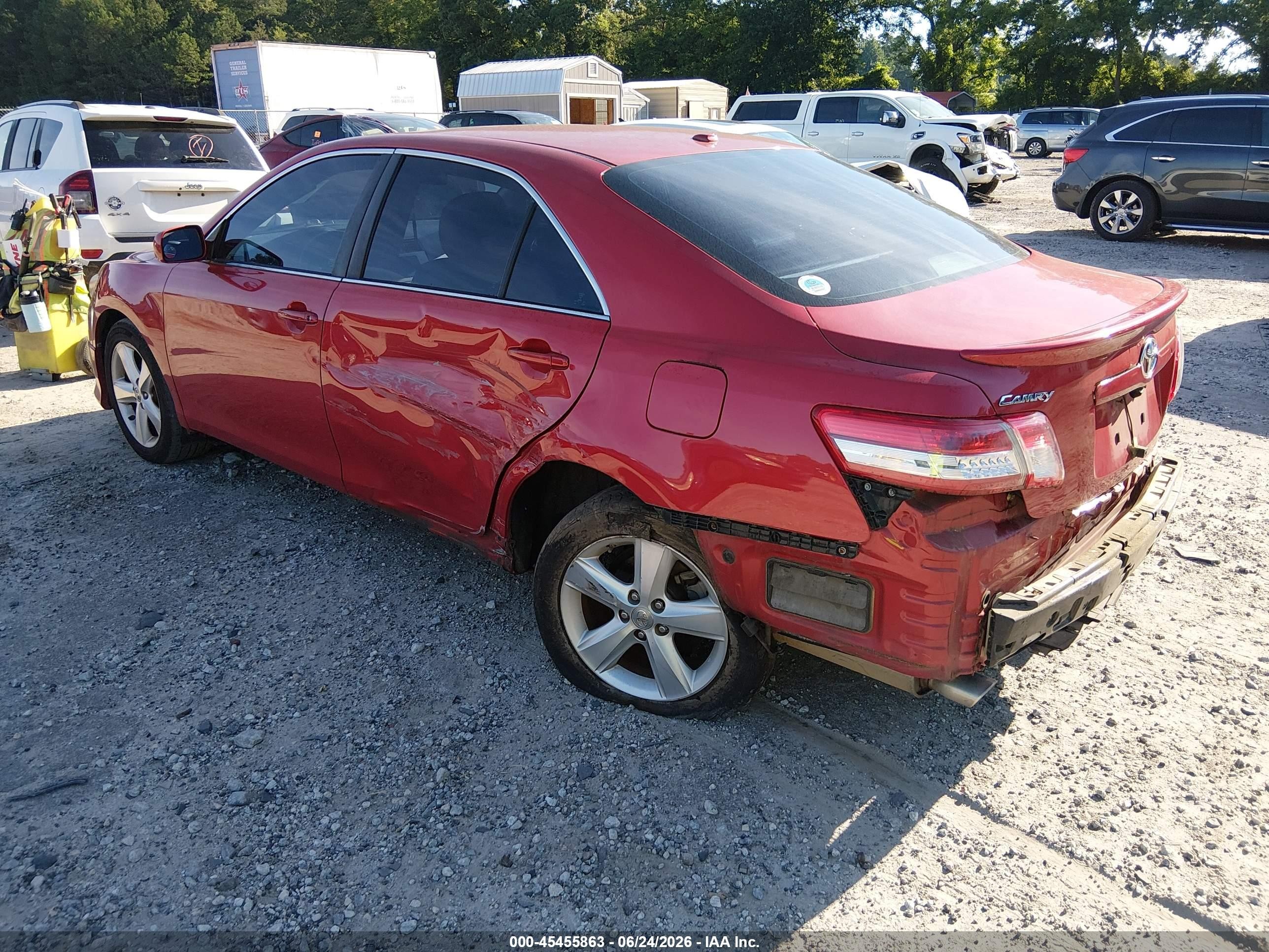 2011 Toyota Camry Se Красный vin: 4T1BF3EK2BU632637