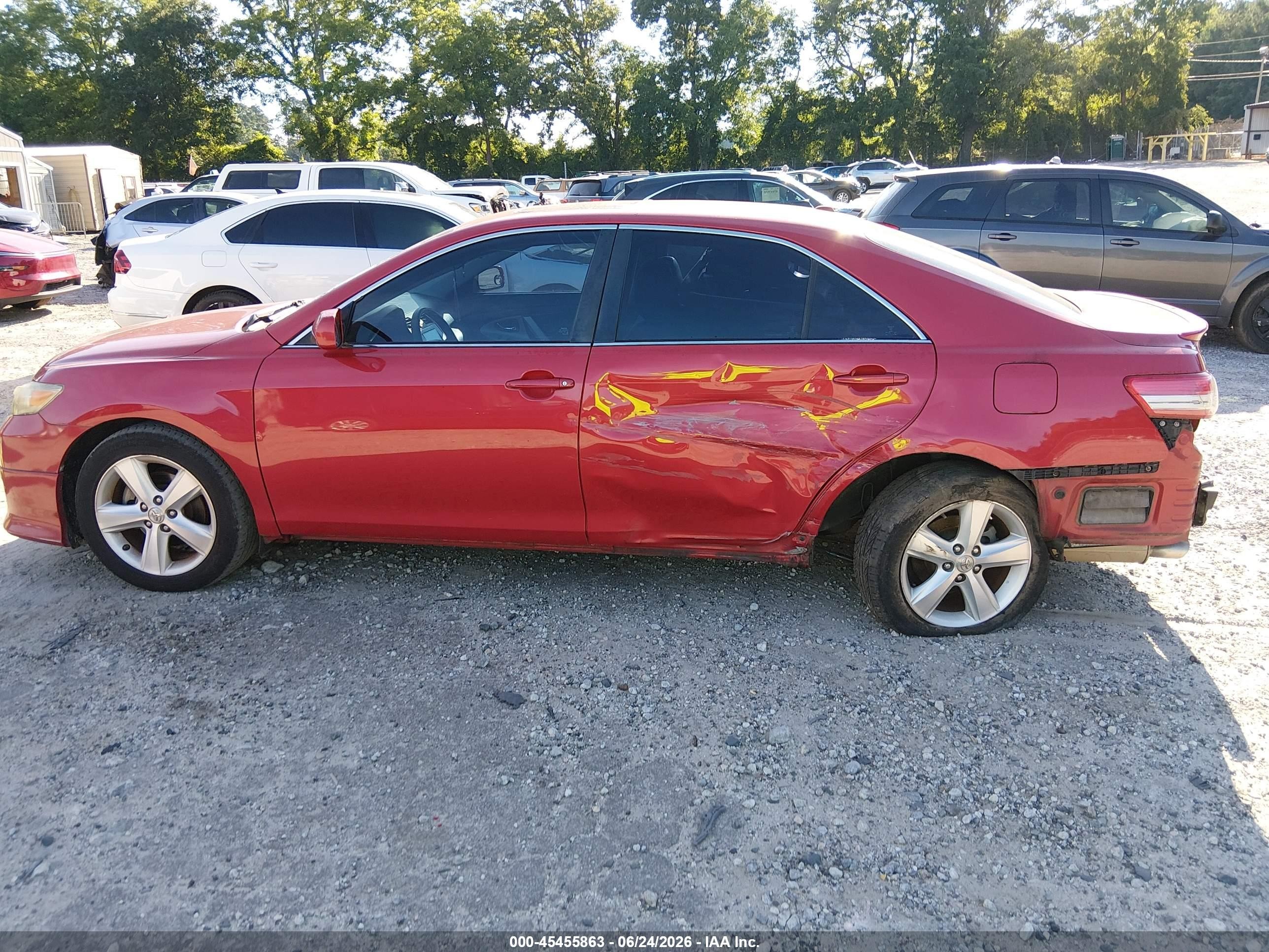 2011 Toyota Camry Se Красный vin: 4T1BF3EK2BU632637