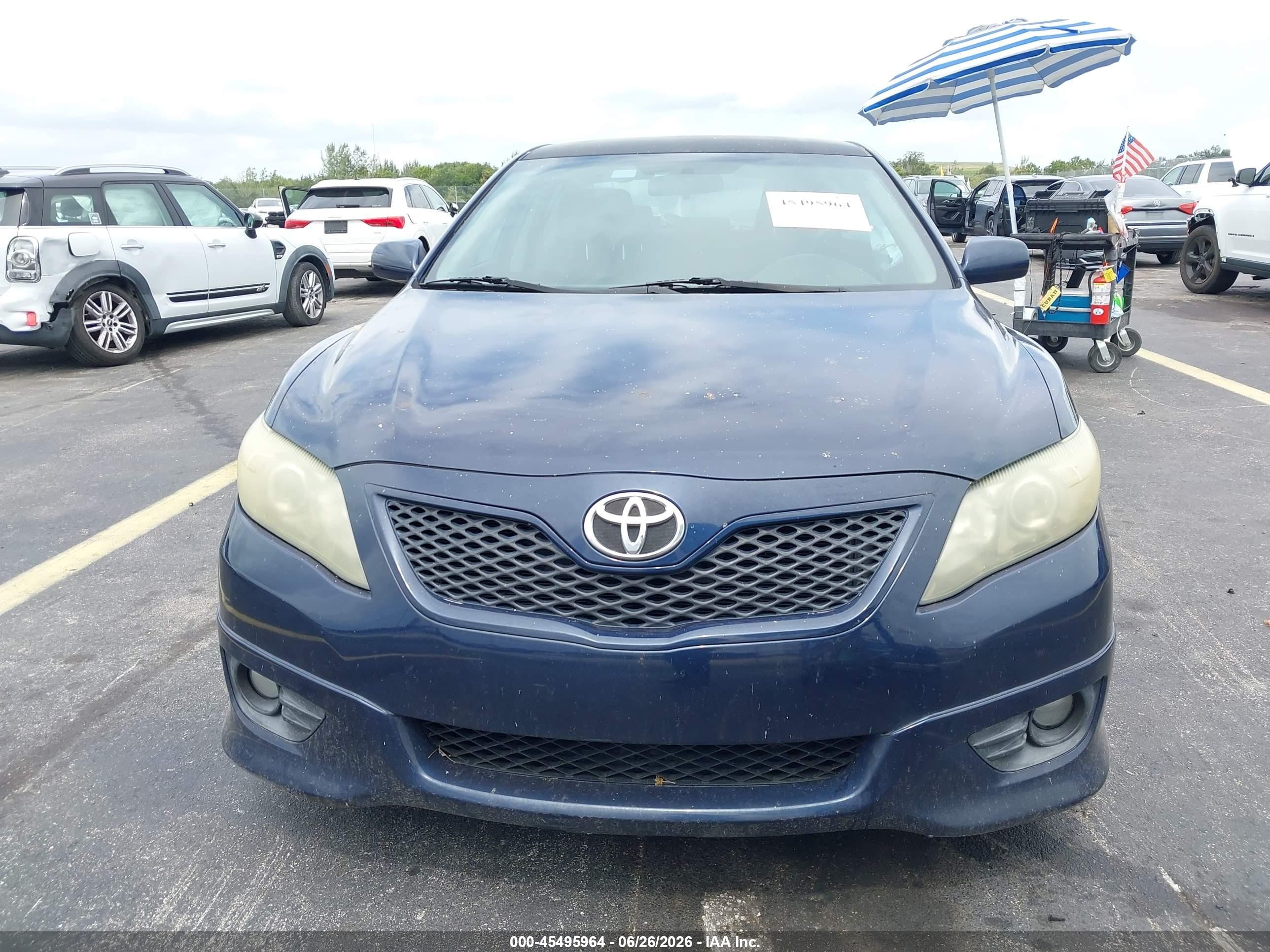 2011 Toyota Camry Se Blue vin: 4T1BF3EK2BU642021