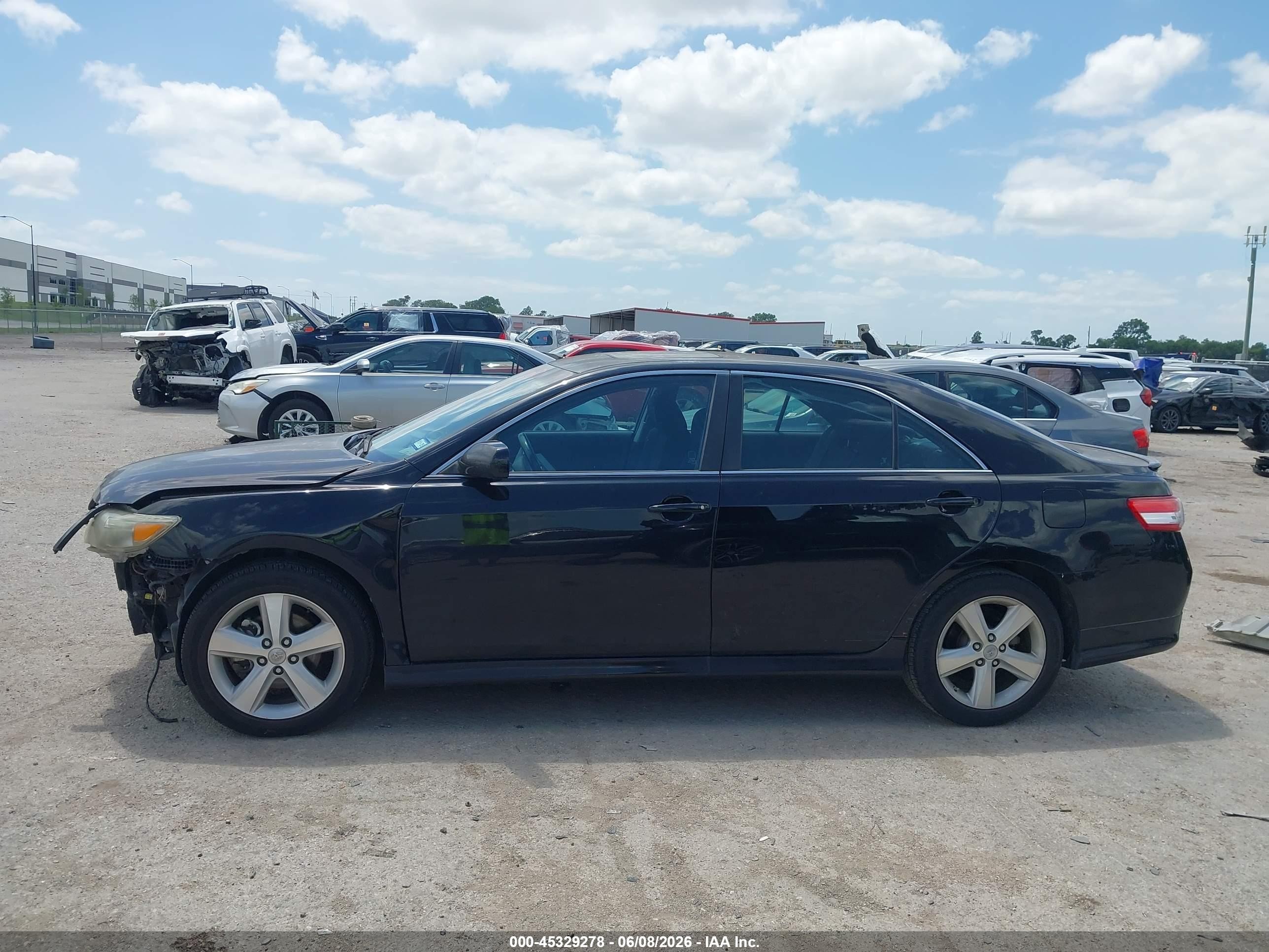 2011 Toyota Camry Se Black vin: 4T1BF3EK2BU674158