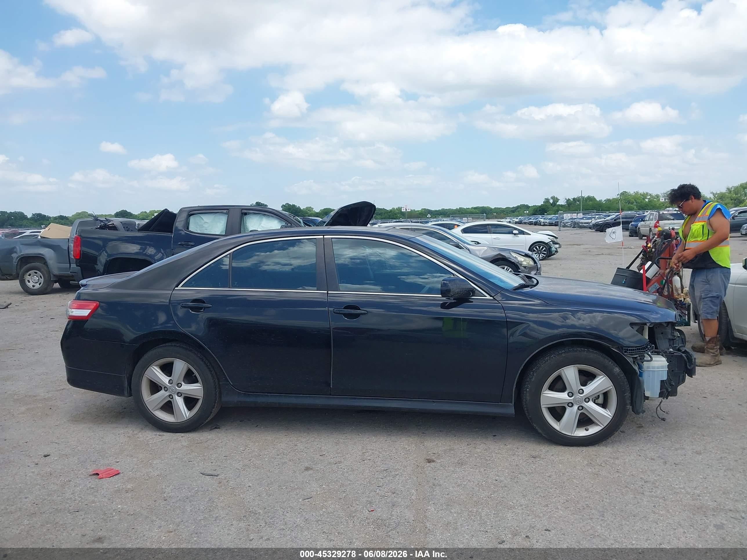 2011 Toyota Camry Se Black vin: 4T1BF3EK2BU674158