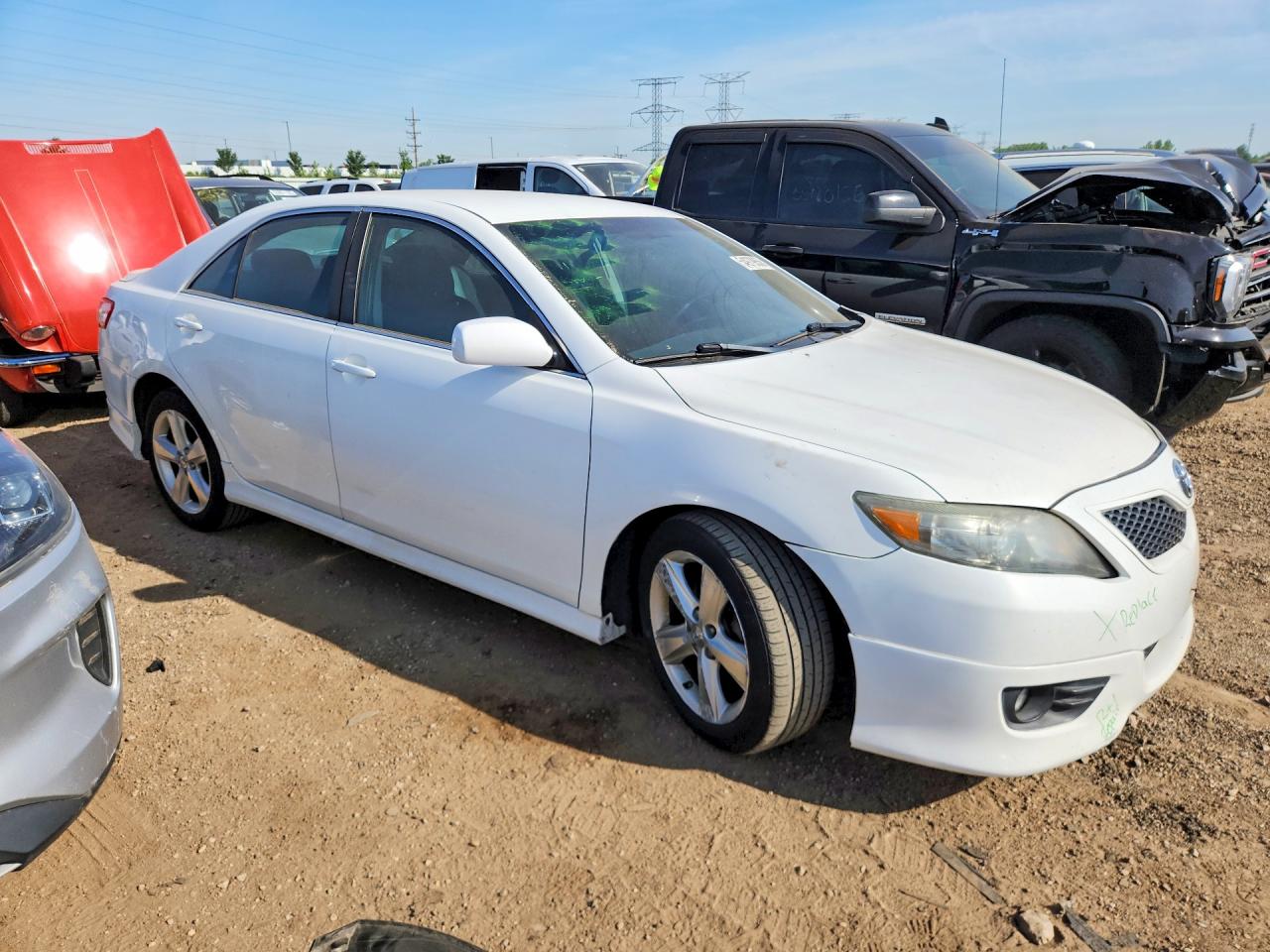 2011 Toyota Camry Se White vin: 4T1BF3EK2BU678887