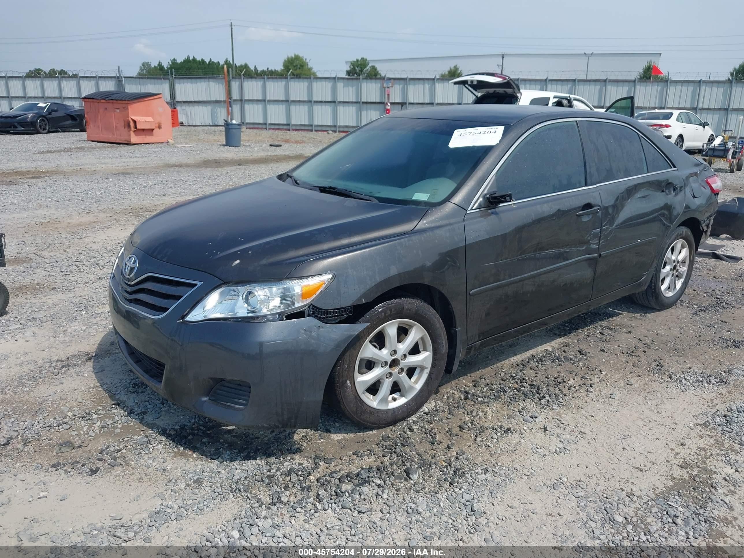 2011 Toyota Camry Le Серый vin: 4T1BF3EK2BU710740