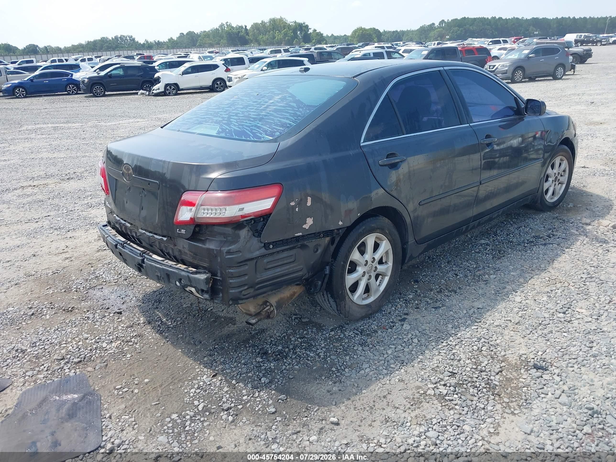 2011 Toyota Camry Le Серый vin: 4T1BF3EK2BU710740