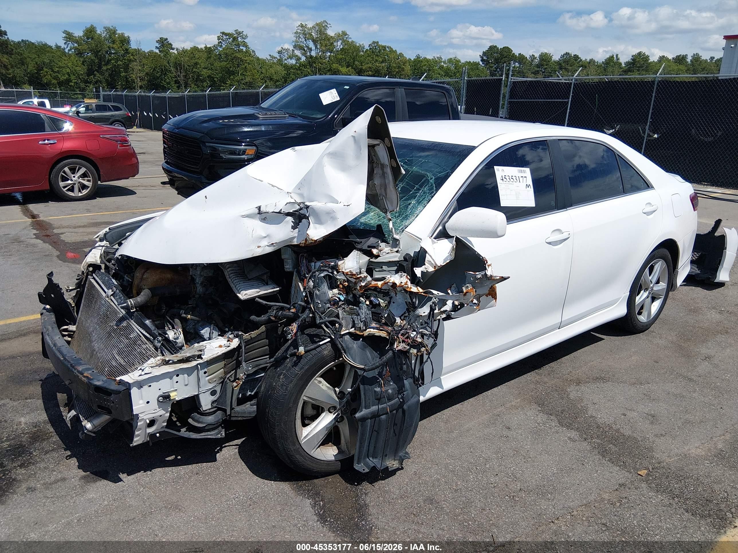 2011 Toyota Camry Se White vin: 4T1BF3EK2BU720006