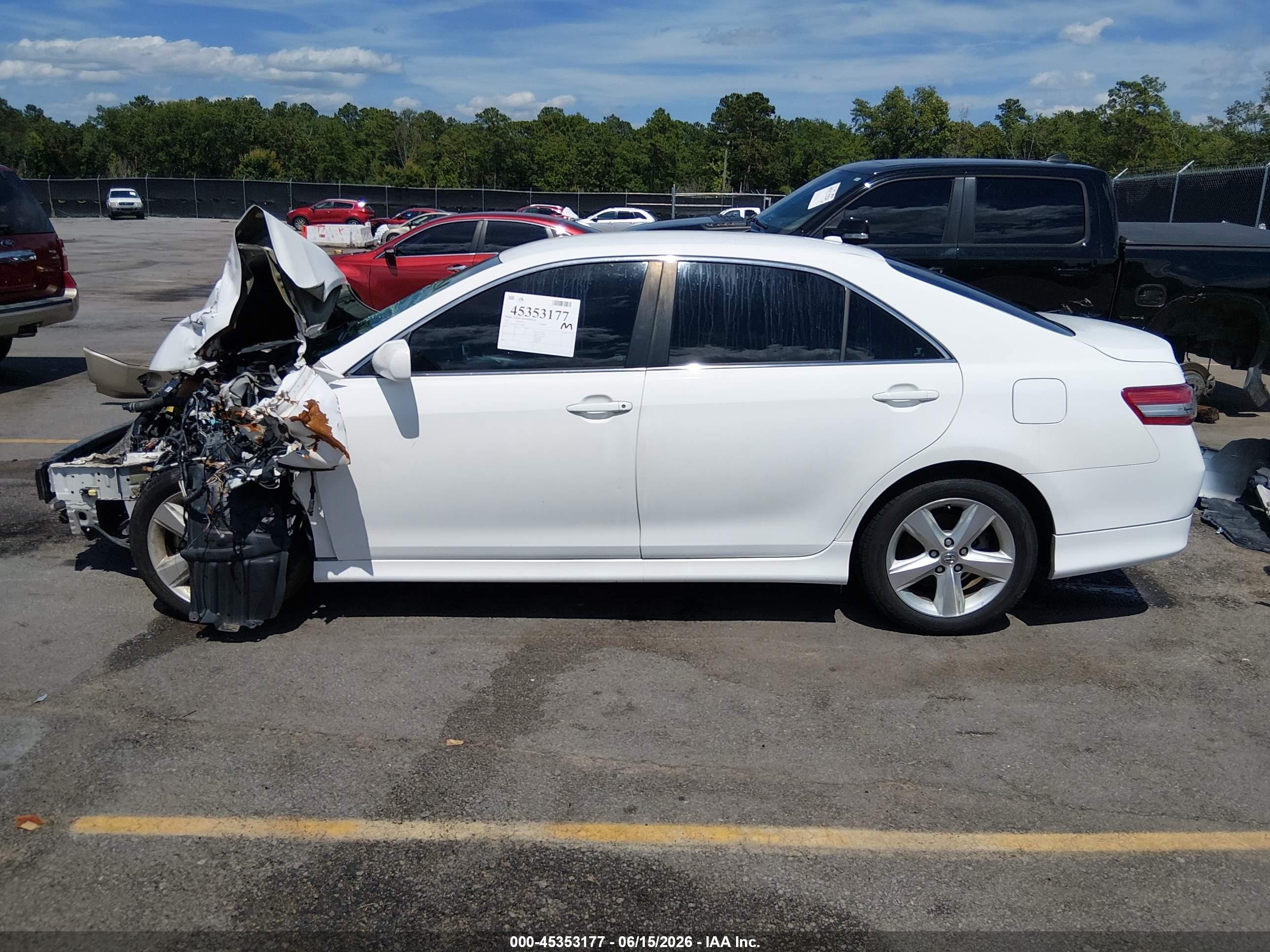 2011 Toyota Camry Se White vin: 4T1BF3EK2BU720006